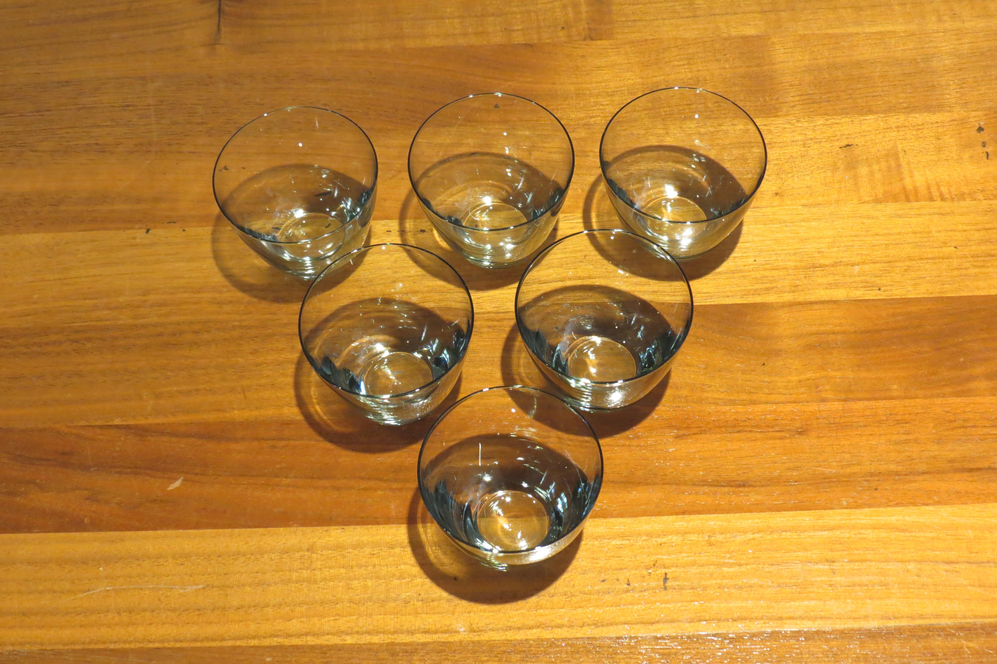 Holmegaard Copenhagen Tumbler Glasses by Per Lutken, Six In Fair Condition In Stow on the Wold, GB