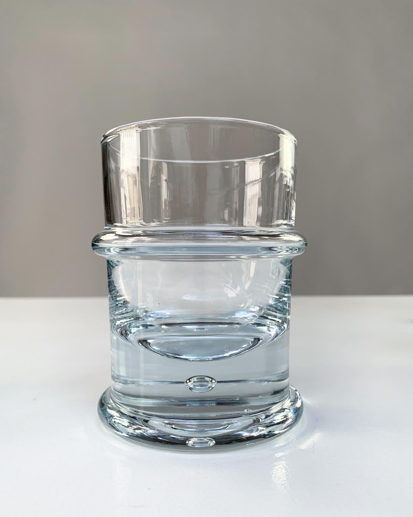 Holmegaard Crystal Glass Decanter Bottle & Tumbler Glasses Regiment Sidse Werner 1