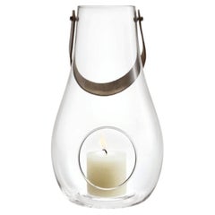 Lanterne en verre Holmegaard « Design with Light », 17,7 pouces de hauteur