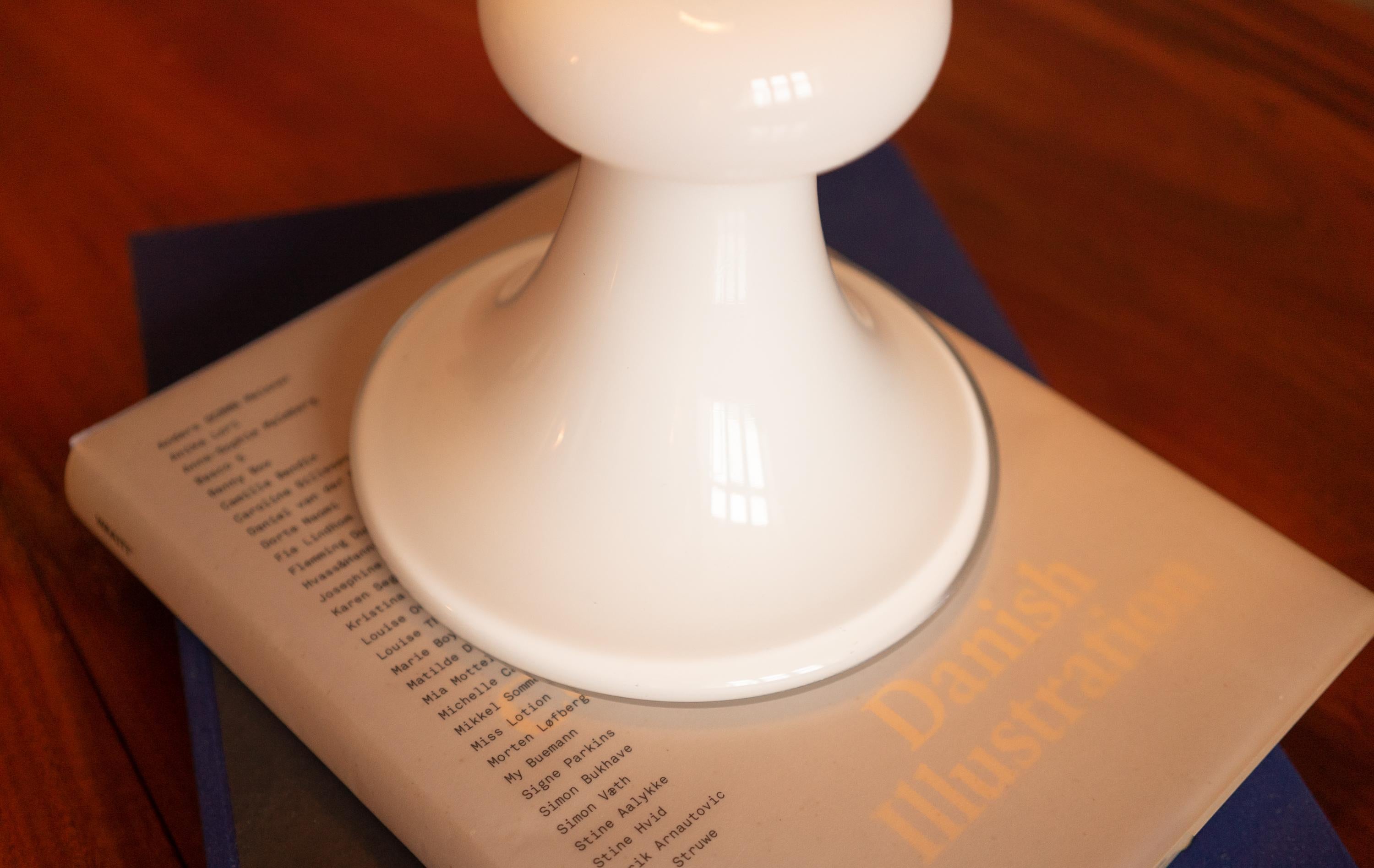 Danish Holmegaard Glass Table Lamp Denmark, 1960's For Sale