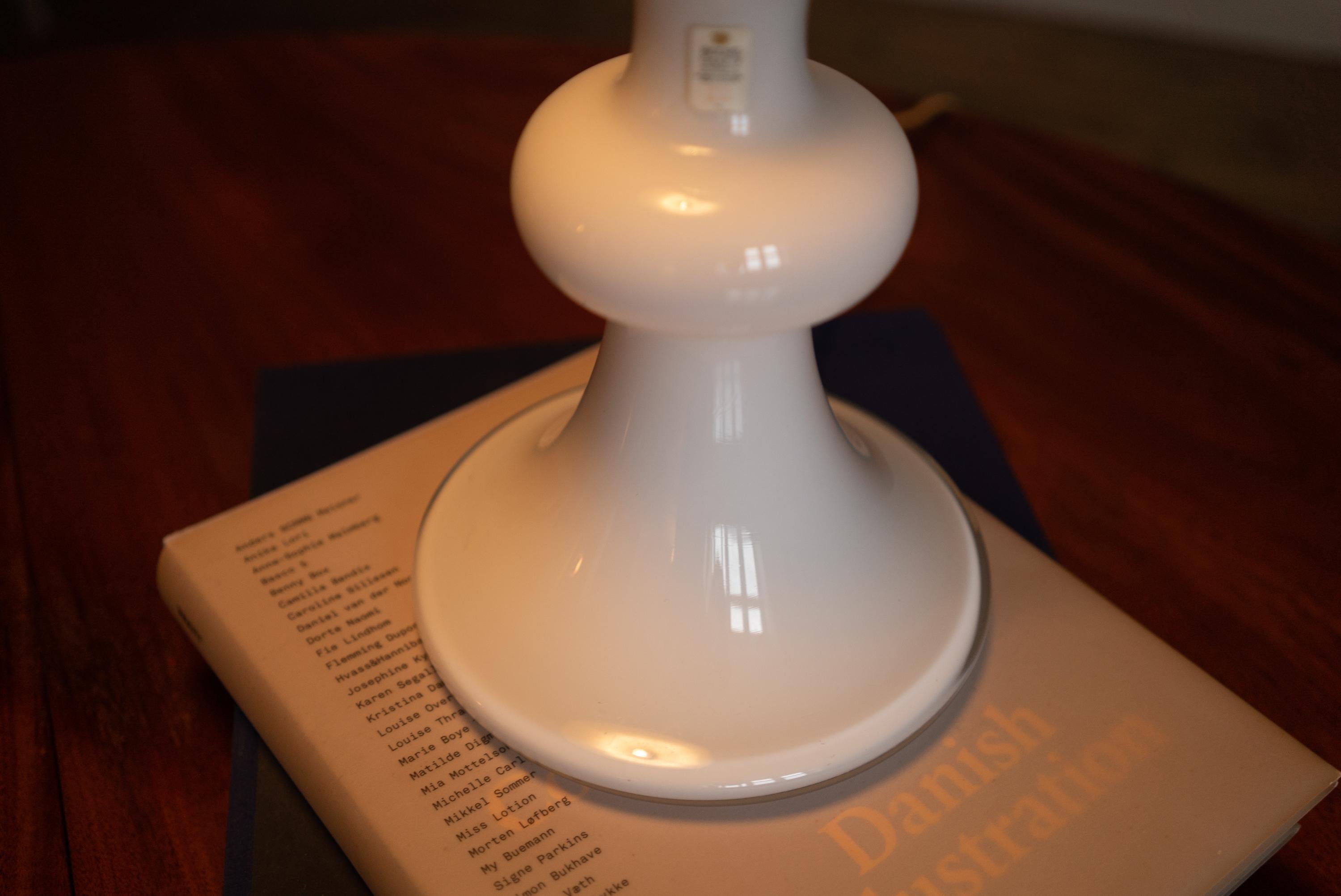Holmegaard Glass Table Lamp Denmark, 1960's For Sale 1