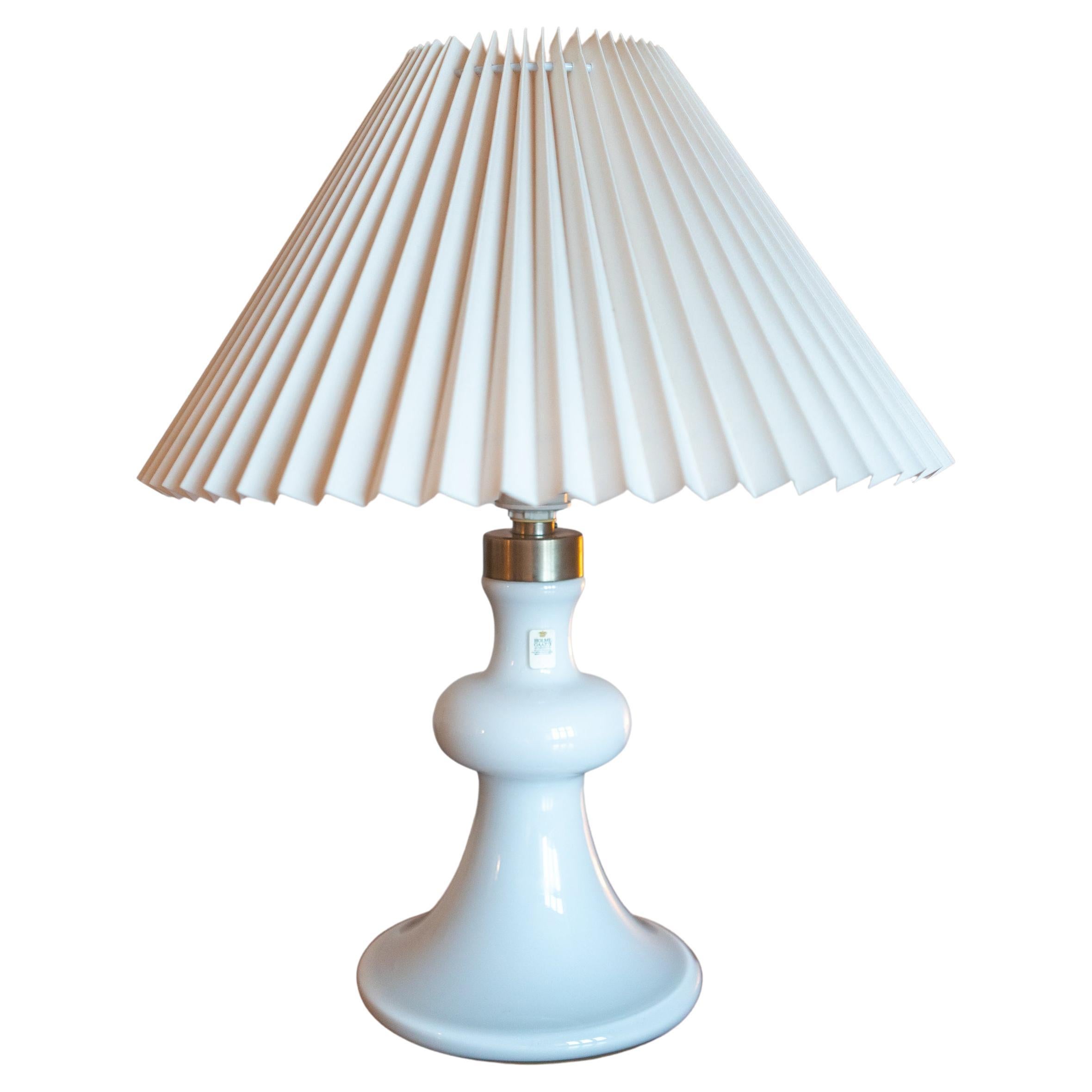 Holmegaard Glass Table Lamp Denmark, 1960's For Sale at 1stDibs