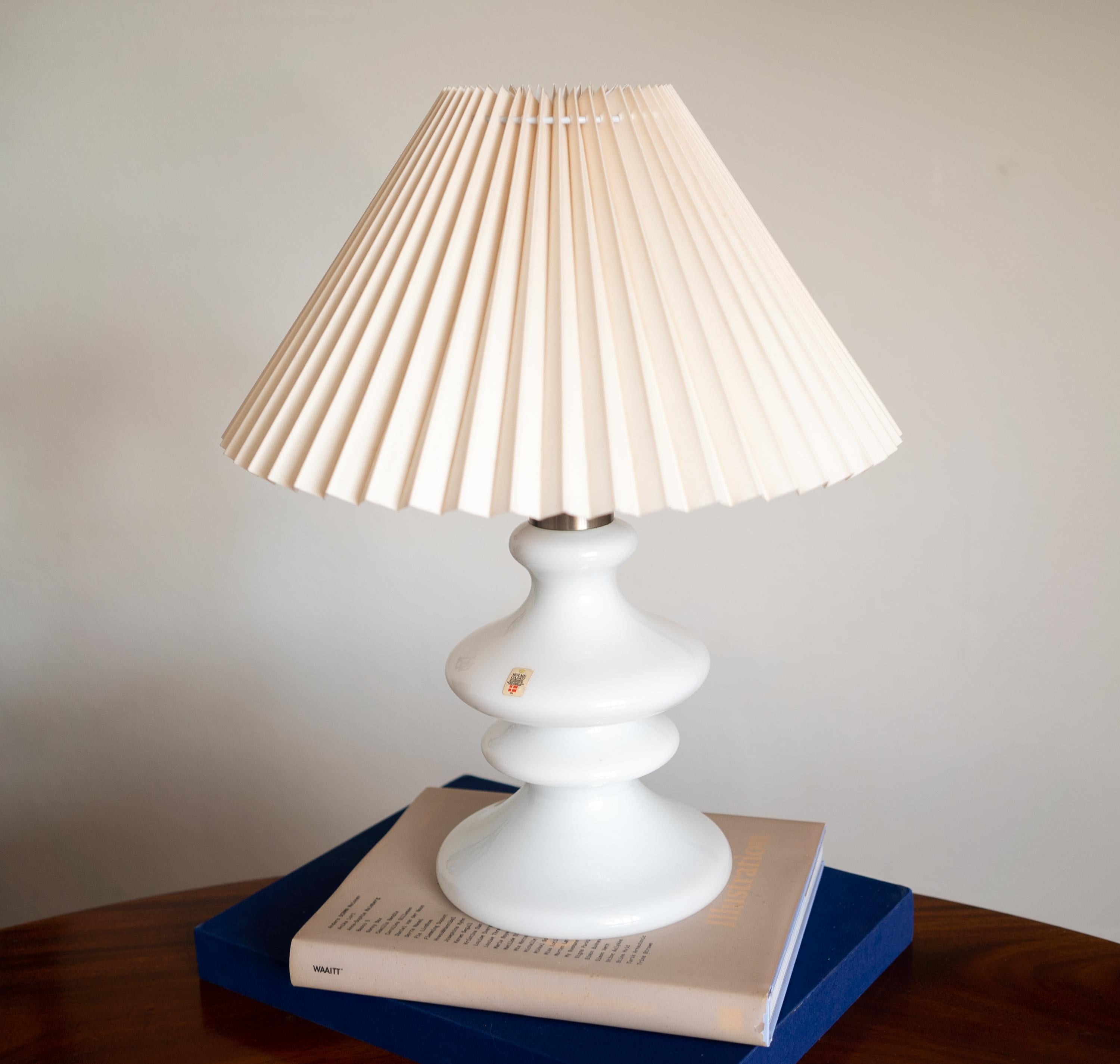 Holmegaard Glass Table Lamp Denmark, 1970's For Sale 1