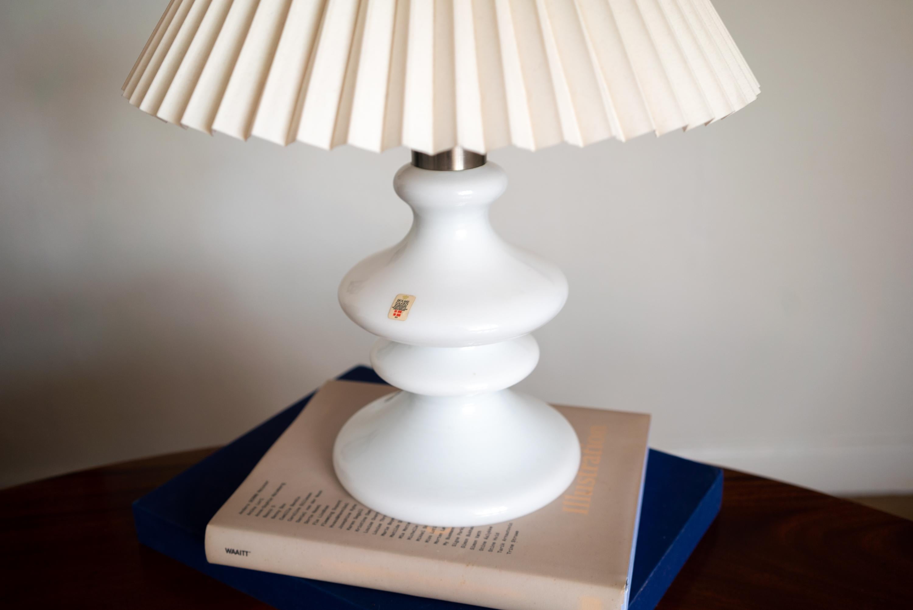Holmegaard Glass Table Lamp Denmark, 1970's For Sale 2