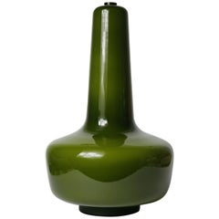 Holmegaard Hanging Lamp Design Michael Bang in Green Opaline Glass, Denmark