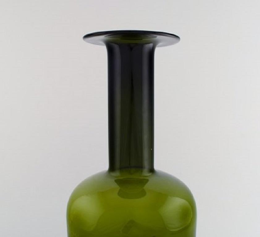 Holmegaard huge vase/bottle, Otto Brauer. Bottle green.
Measures: 44 cm. x 19 cm.
In perfect condition.