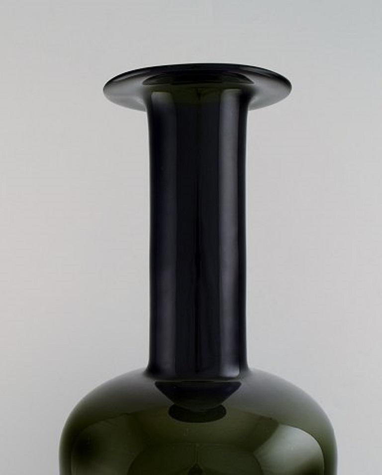 Holmegaard huge vase or bottle, Otto Brauer. Bottle green.
Measures: 52 cm. x 22 cm.
In perfect condition.