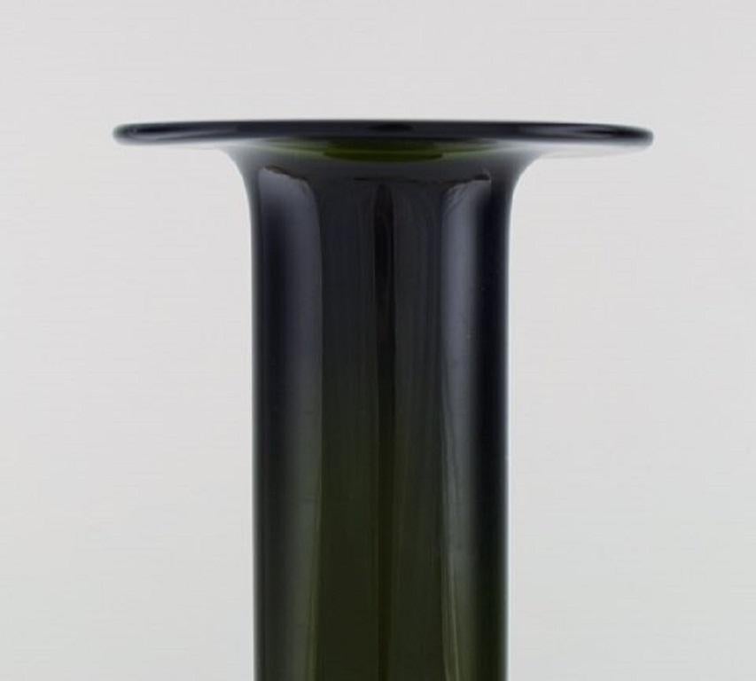 Danish Holmegaard Huge Vase/Bottle, Otto Brauer, Bottle Green