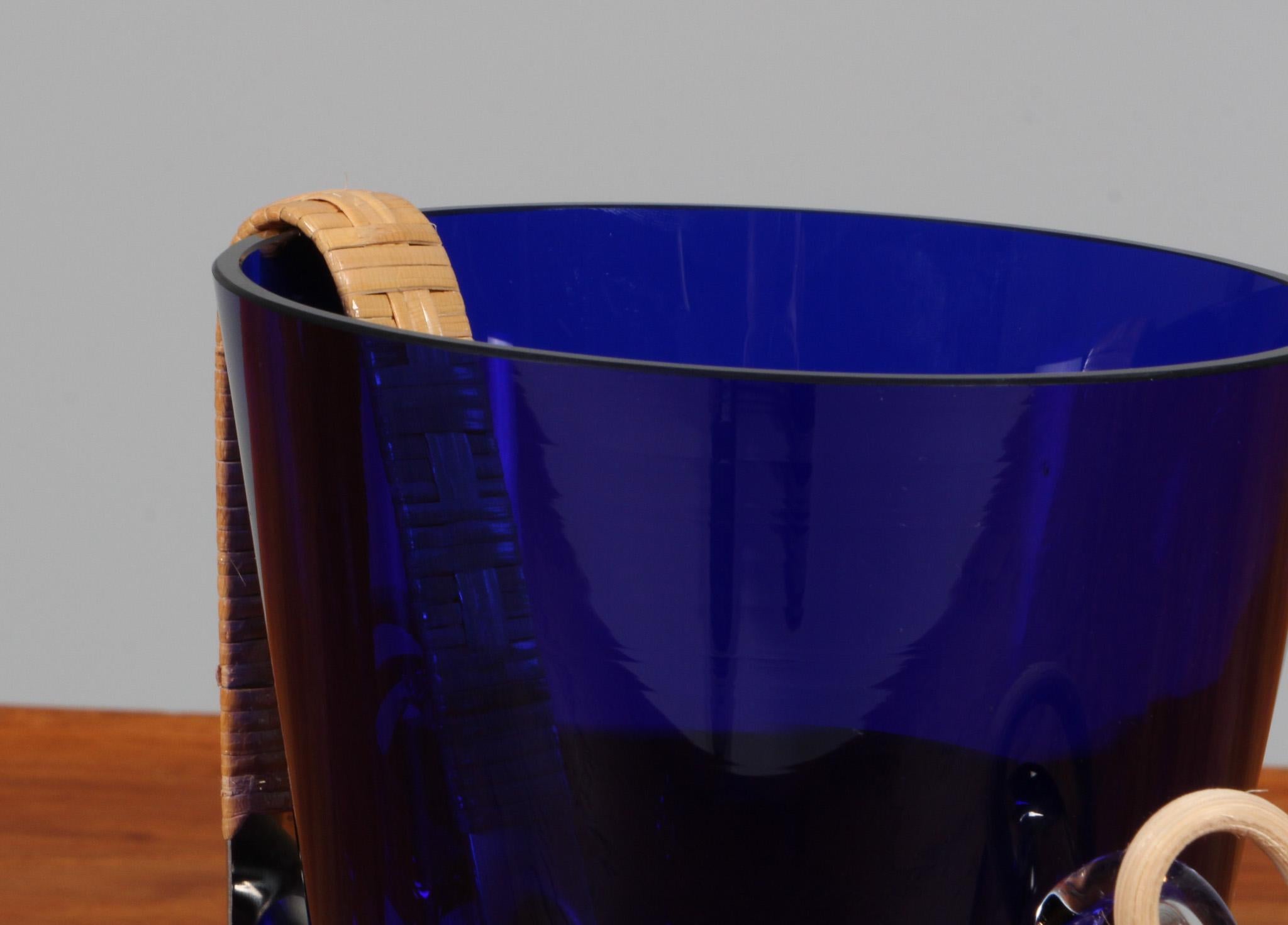 Cubitera Holmegaard, Vidrio y Caña, Años 60 Danés en venta