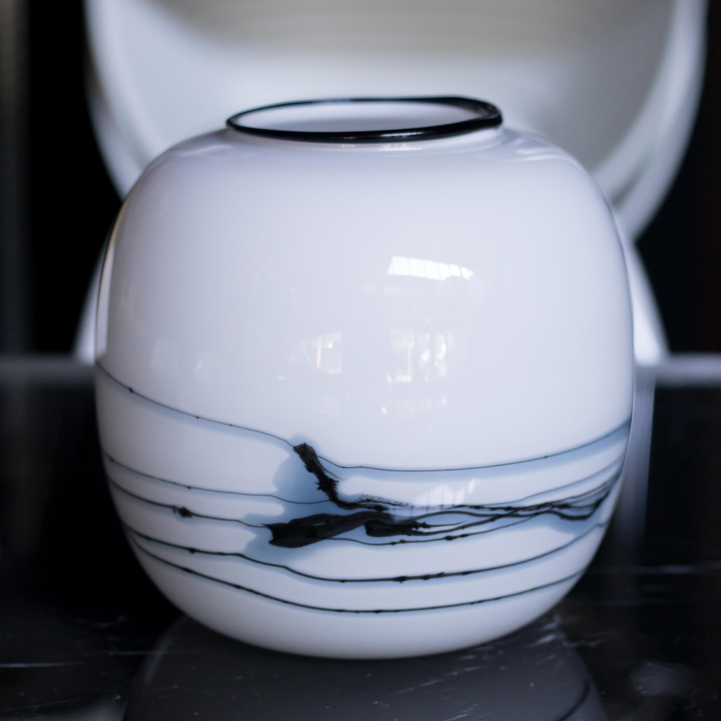 Fin du 20e siècle Vase Michael Bang de Holmegaard en vente