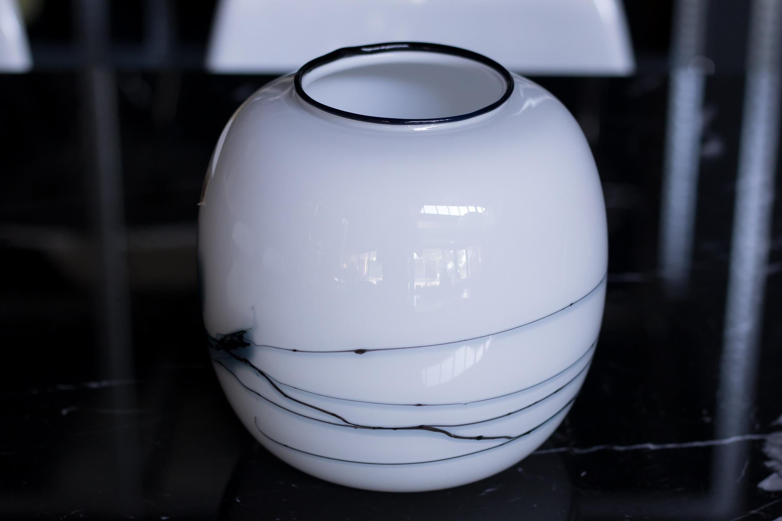 Late 20th Century Holmegaard Michael Bang Vase For Sale