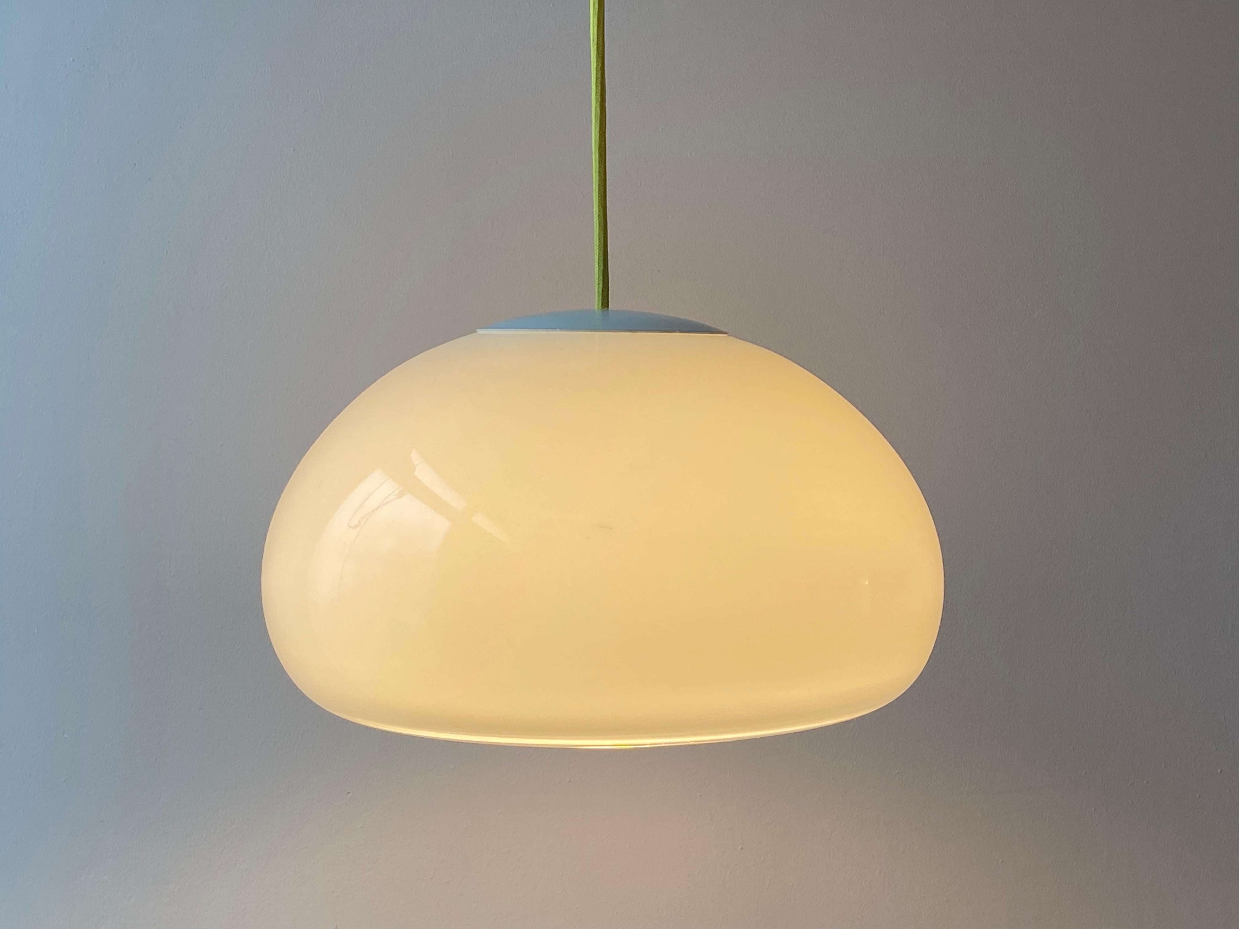 Holmegaard Opaline Glass Pendant Lamp Large Sunset by Per L�ütken, 1980s 6