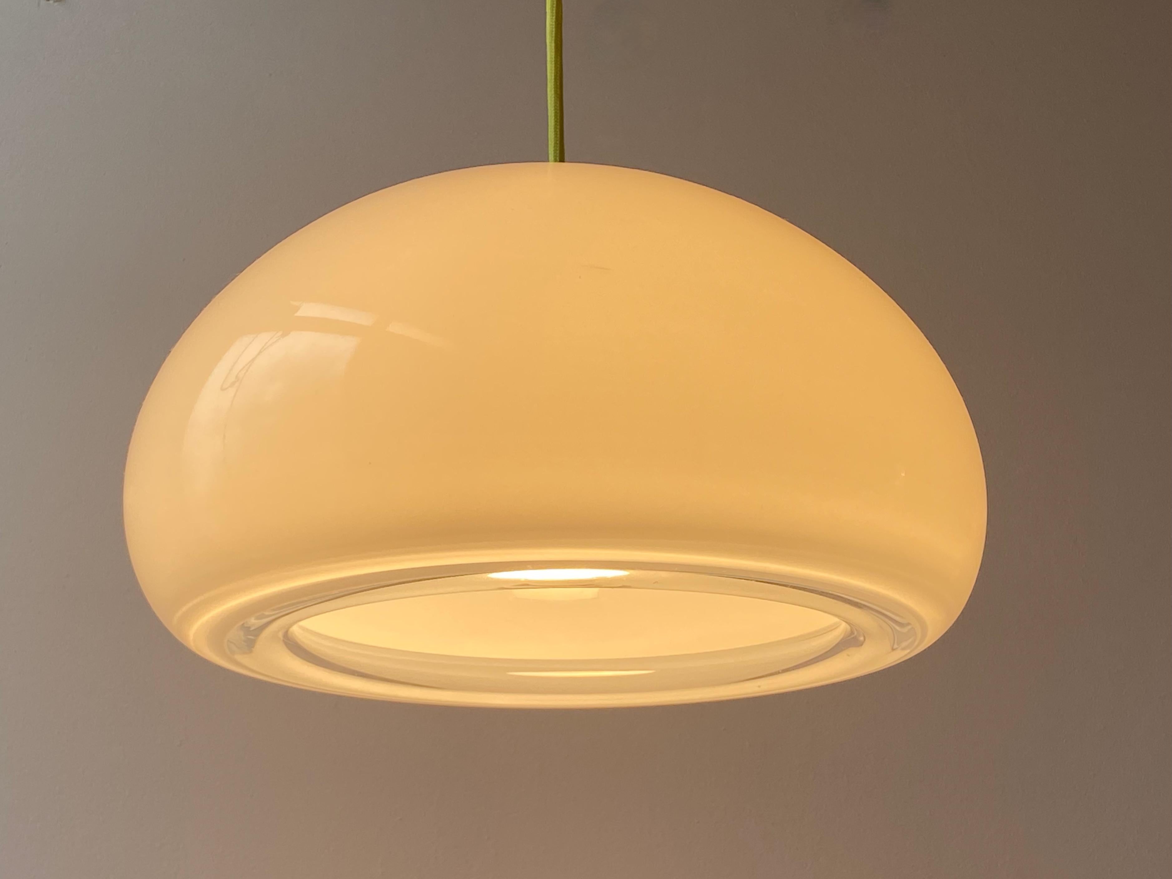 Holmegaard Opaline Glass Pendant Lamp Large Sunset by Per Lütken, 1980s 3