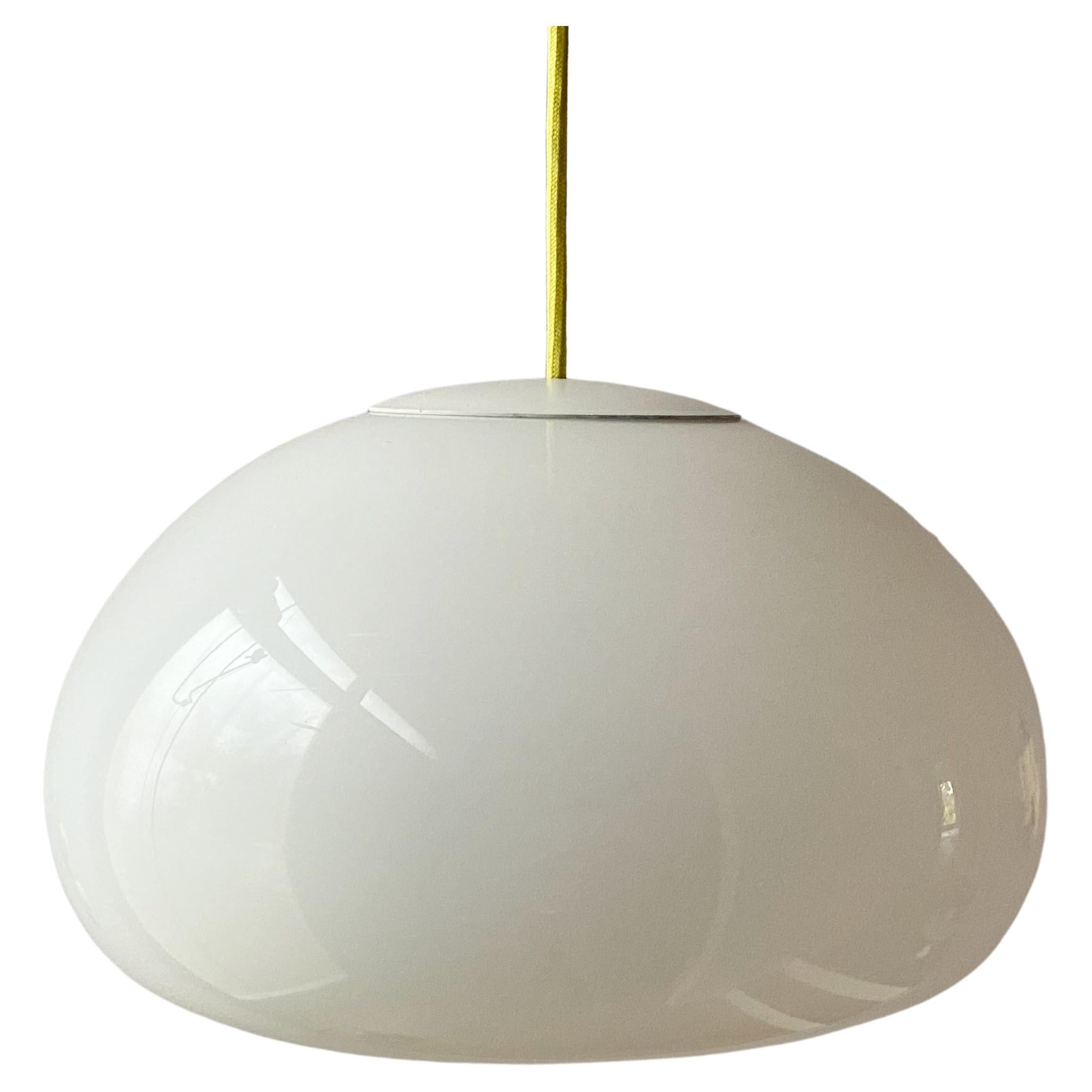 Holmegaard Opaline Glass Pendant Lamp Large Sunset by Per Lütken, 1980s