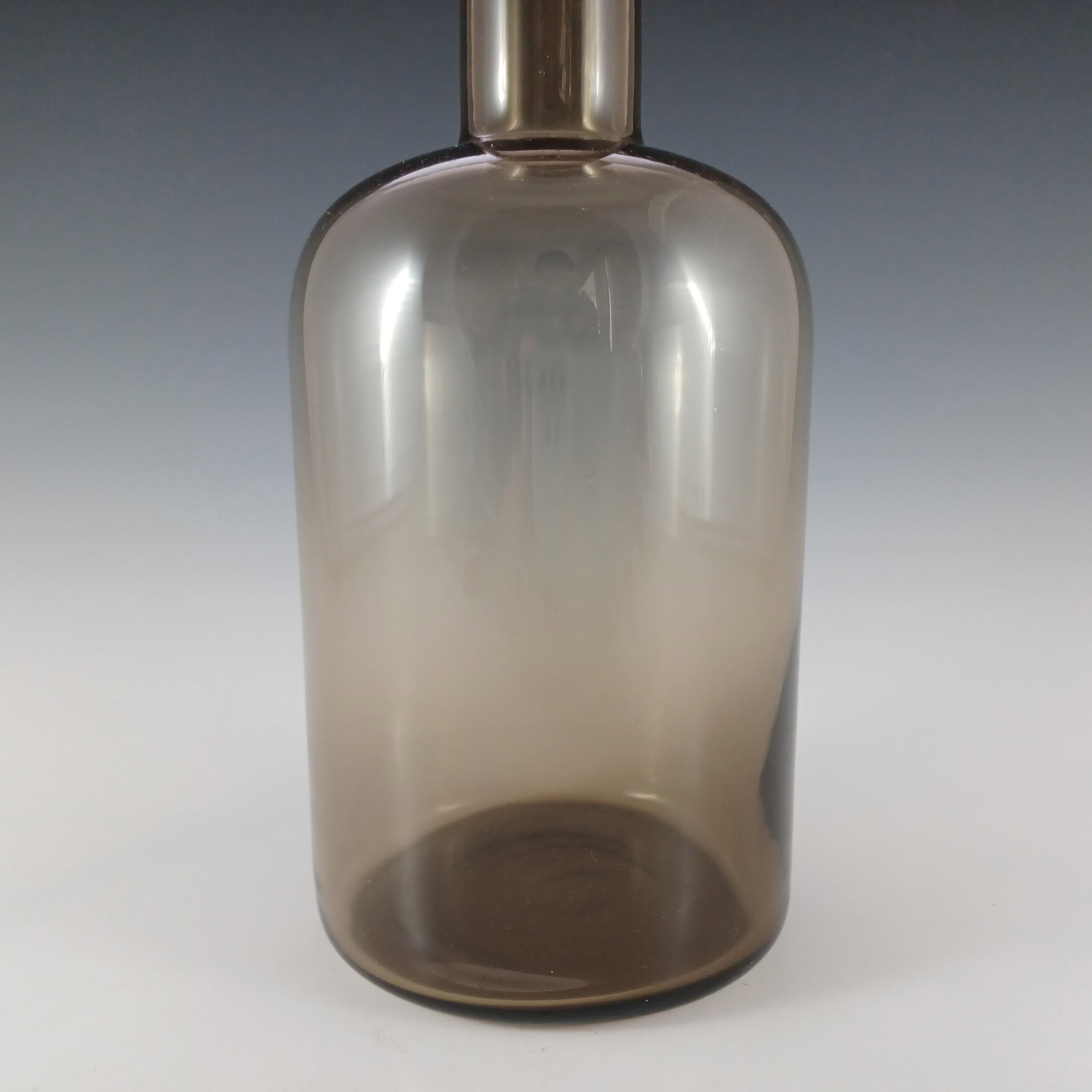 Holmegaard- oder Cascade-graue Gulvvase-Vase aus Glas (Dänisch) im Angebot
