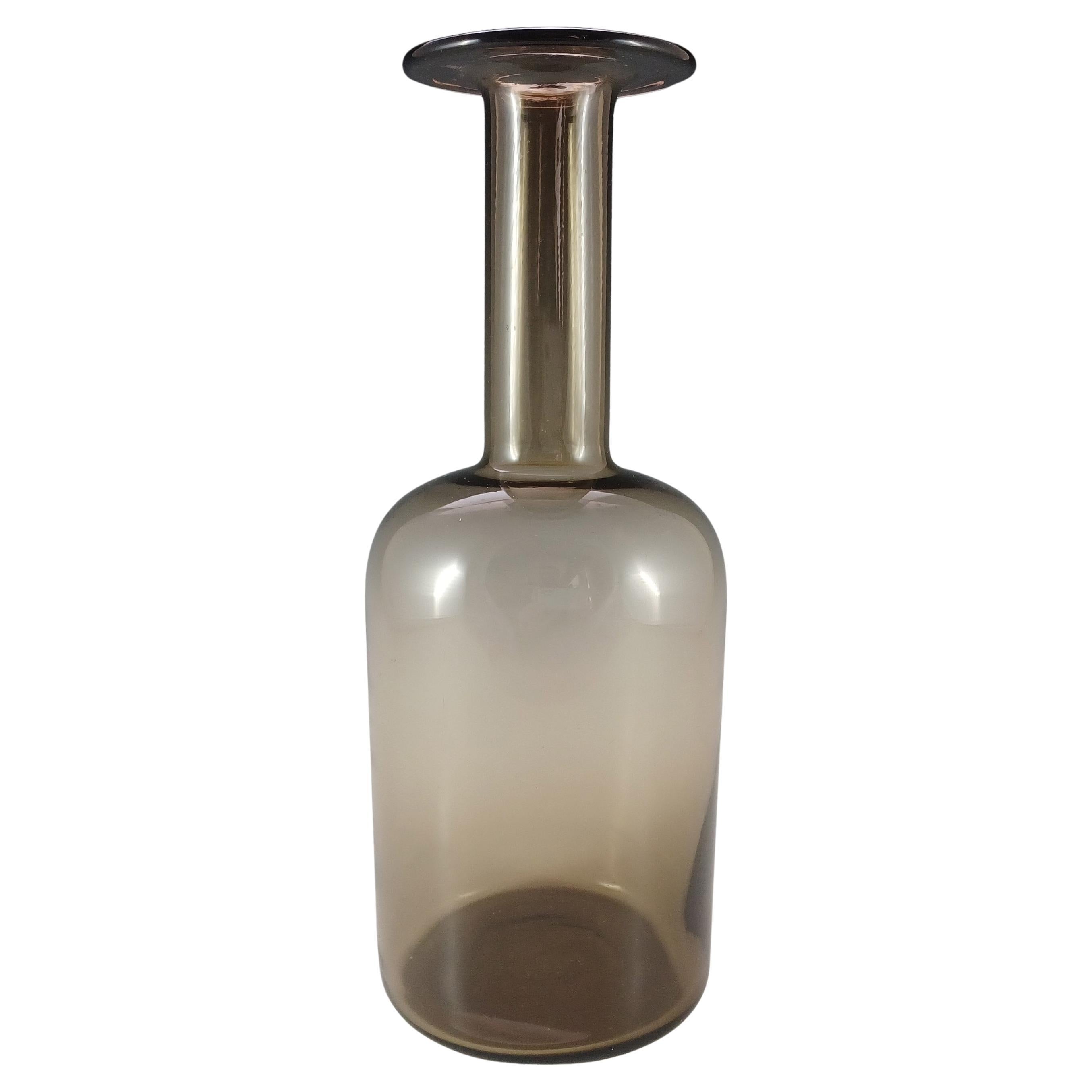 Holmegaard or Cascade Grey Glass Gulvvase Vase