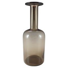 Holmegaard- oder Cascade-graue Gulvvase-Vase aus Glas