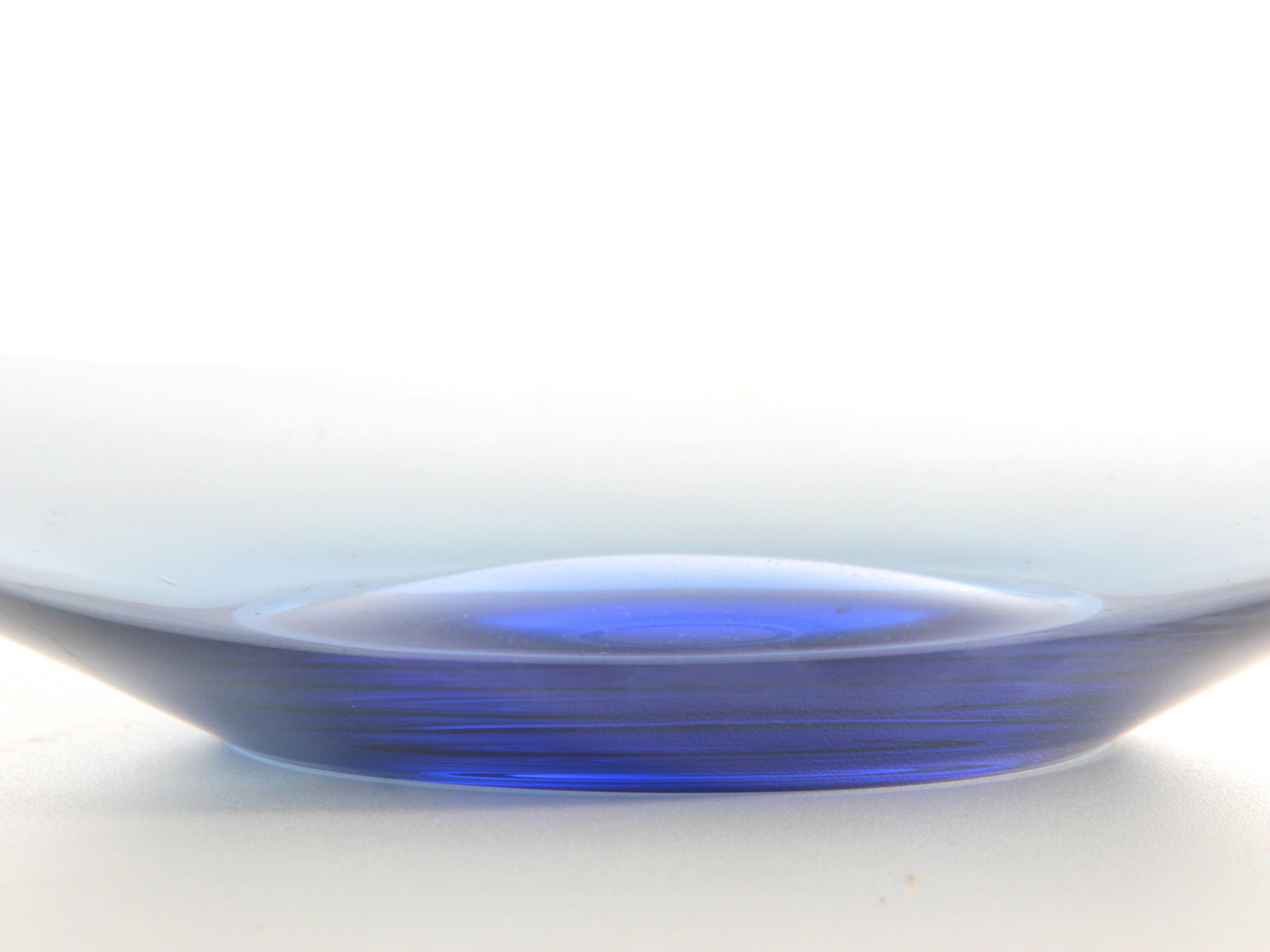 Scandinavian Holmegaard Provence Blue Bowl, New Production For Sale