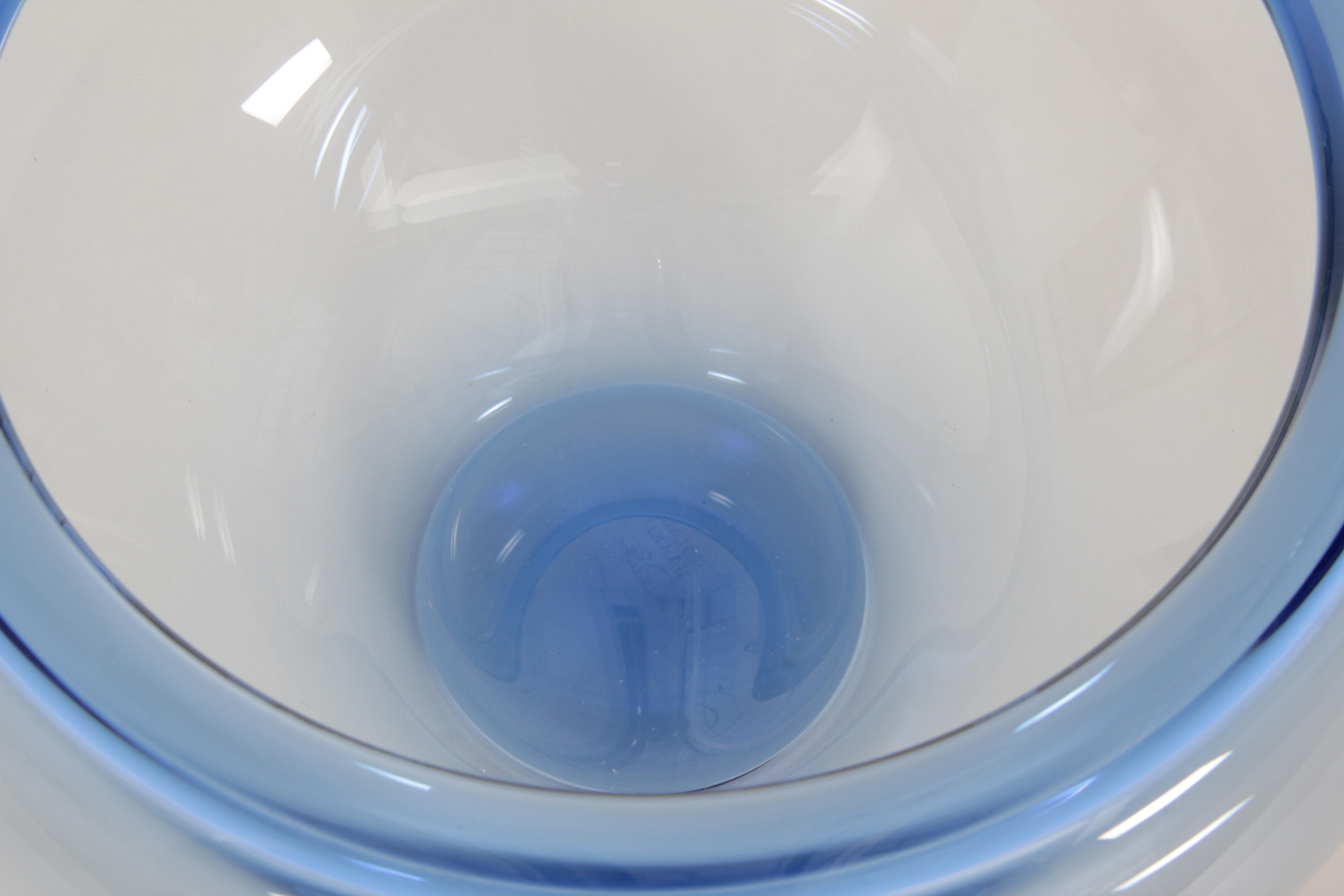 Mid-20th Century Holmegaard Provence Blue Bowl, New Production For Sale