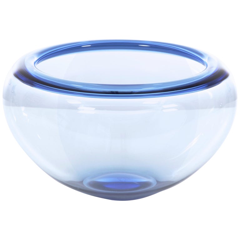 Holmegaard Provence Blue Bowl, New Production For Sale at 1stDibs