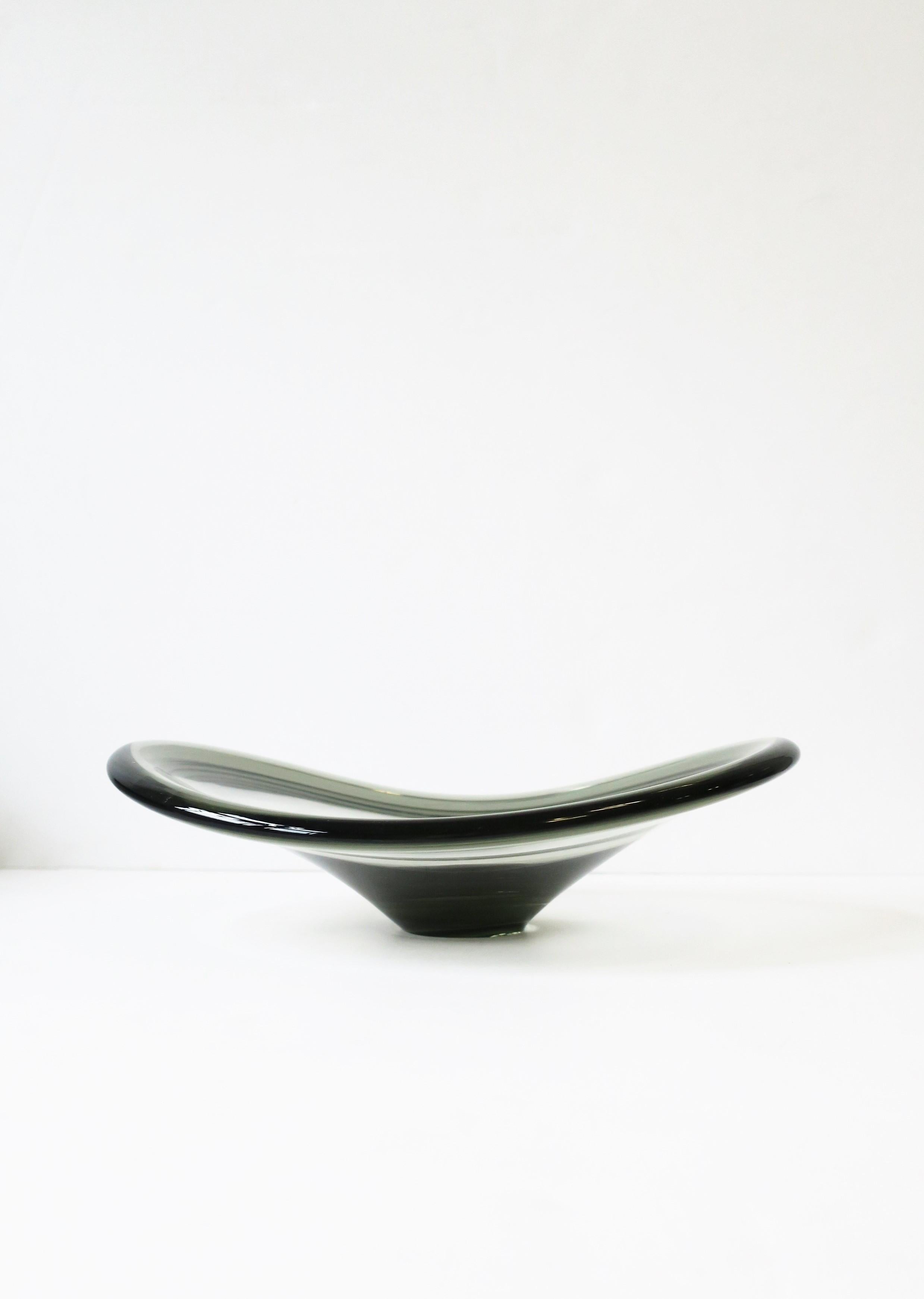 grey glass bowl