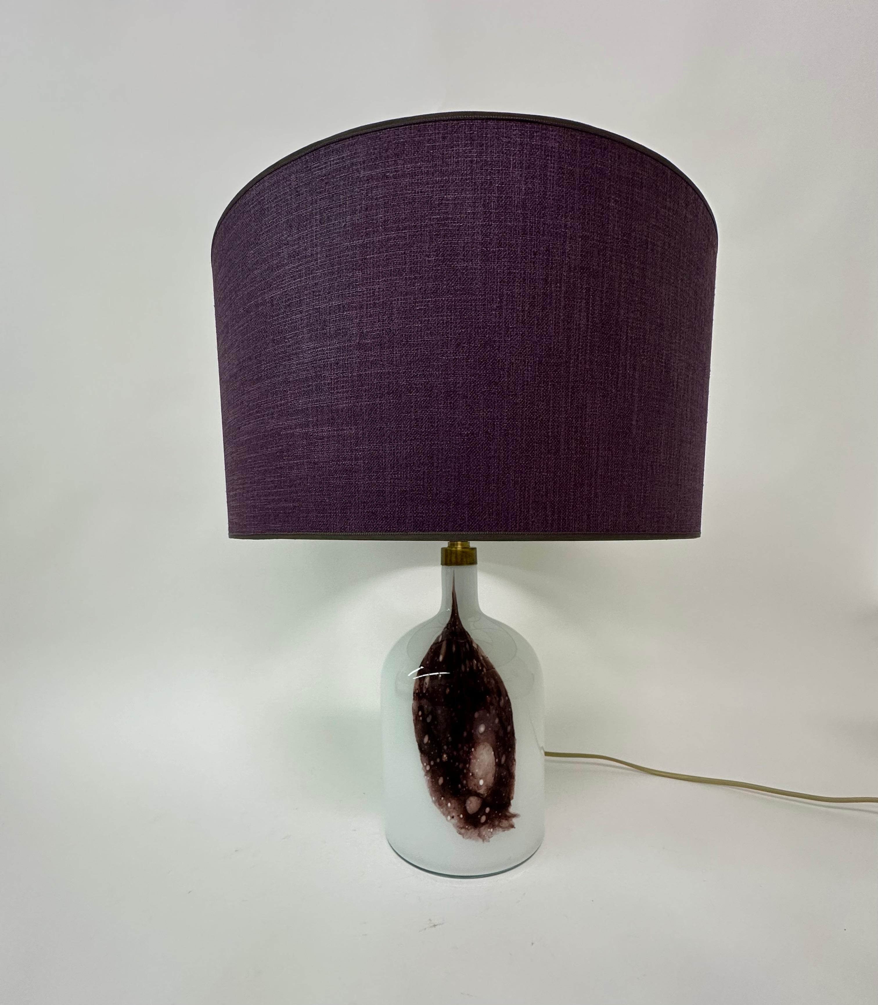 Lampe de table en verre Holmegaard Symmetrisk par Michael Bang , 1970's Danemark en vente 3