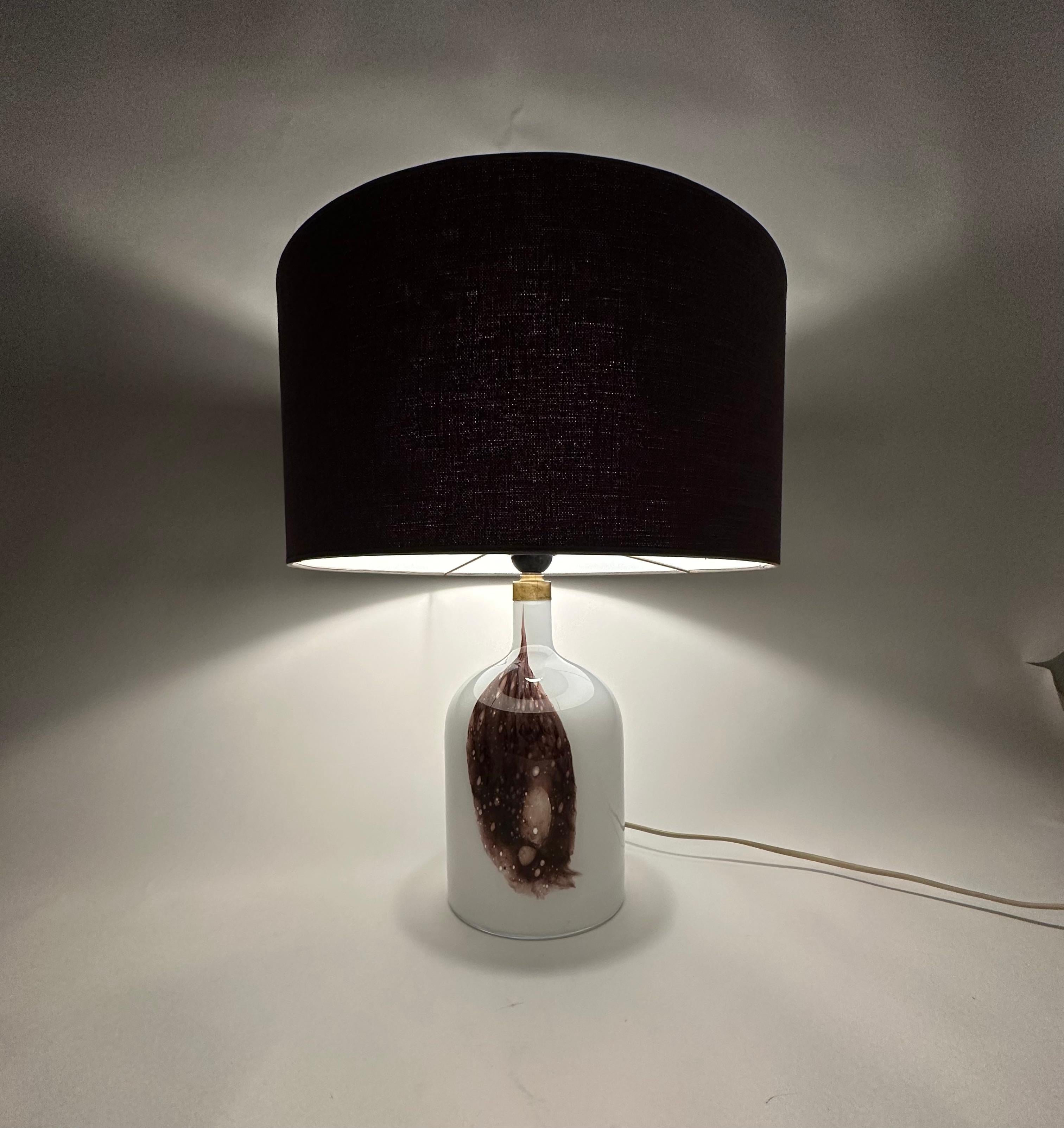 Lampe de table en verre Holmegaard Symmetrisk par Michael Bang , 1970's Danemark en vente 6