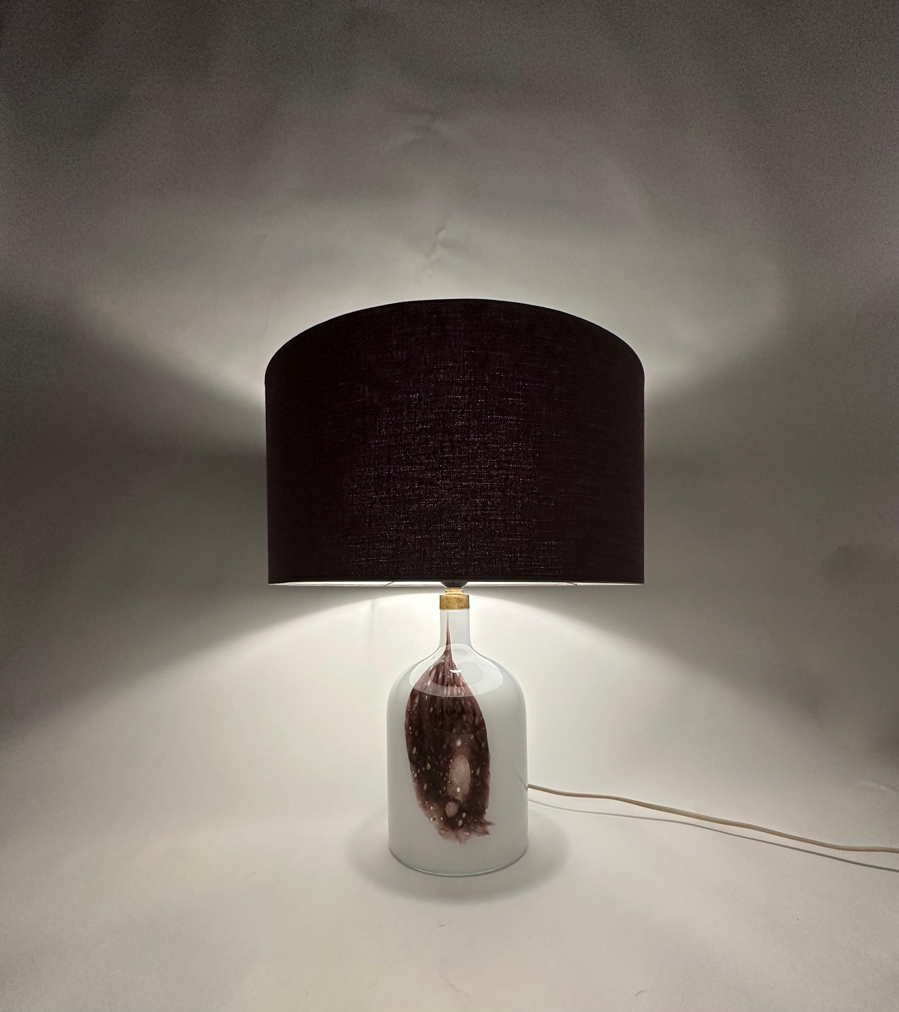 Lampe de table en verre Holmegaard Symmetrisk par Michael Bang , 1970's Danemark en vente 7