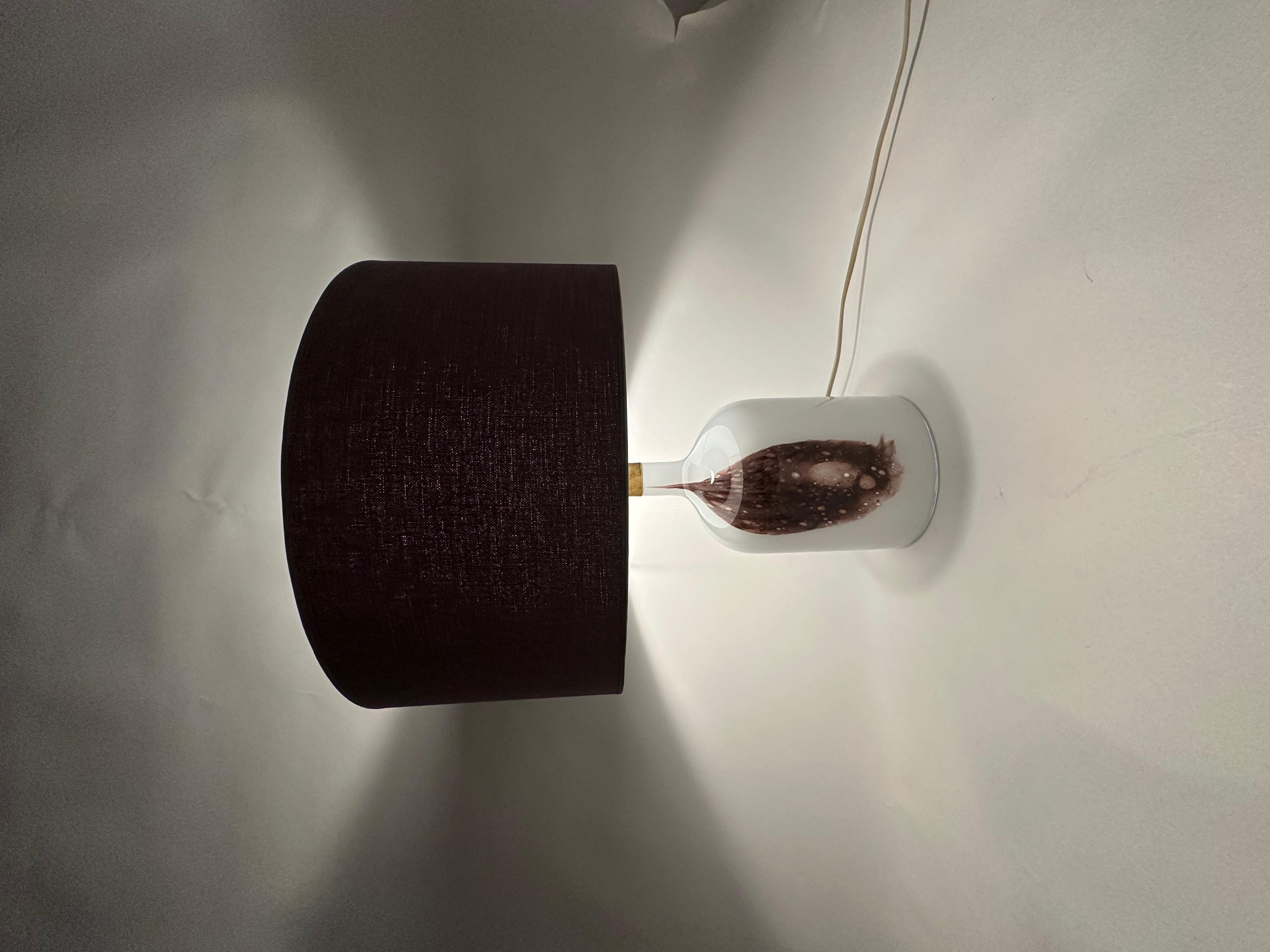 Lampe de table en verre Holmegaard Symmetrisk par Michael Bang , 1970's Danemark en vente 9