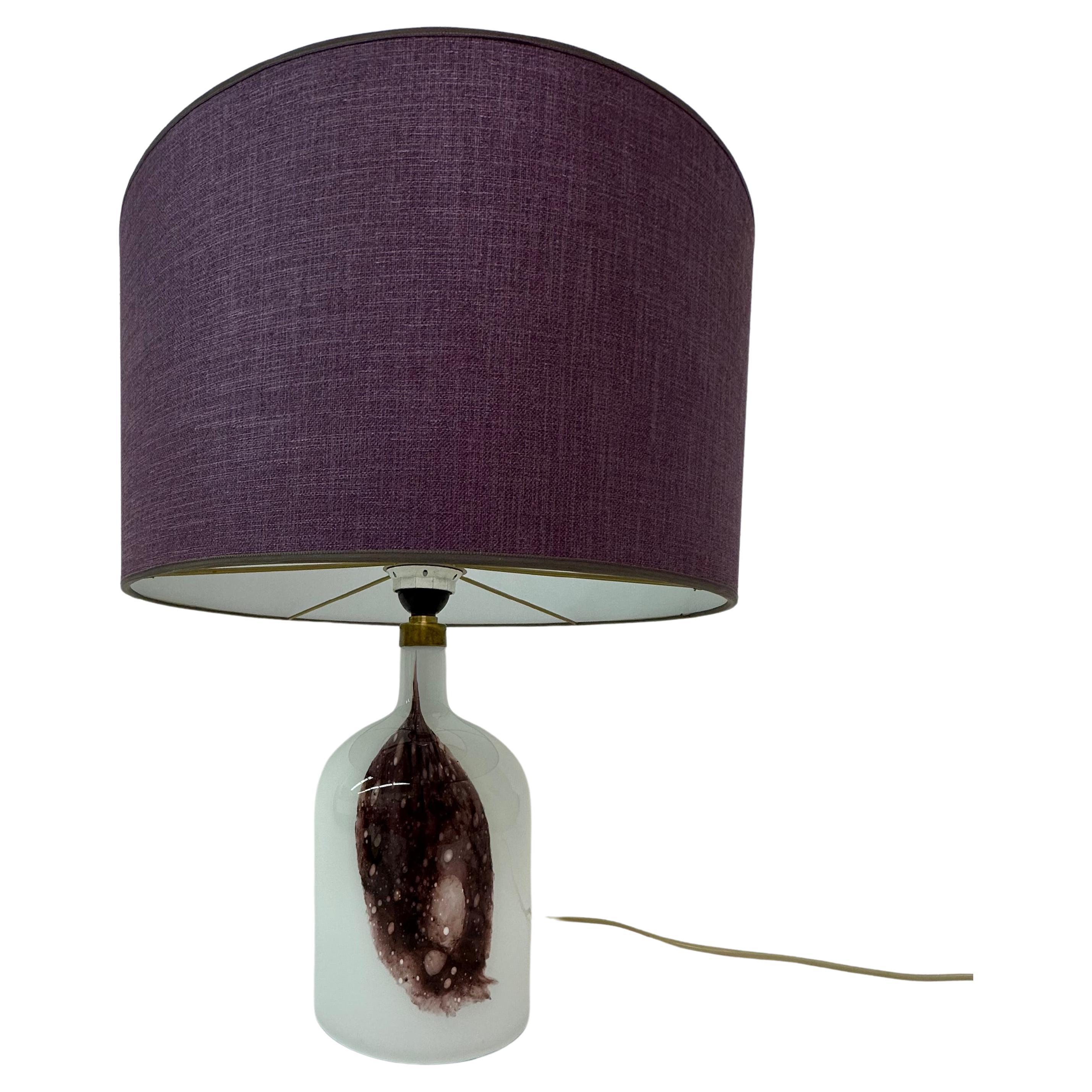 Lampe de table en verre Holmegaard Symmetrisk par Michael Bang , 1970's Danemark en vente