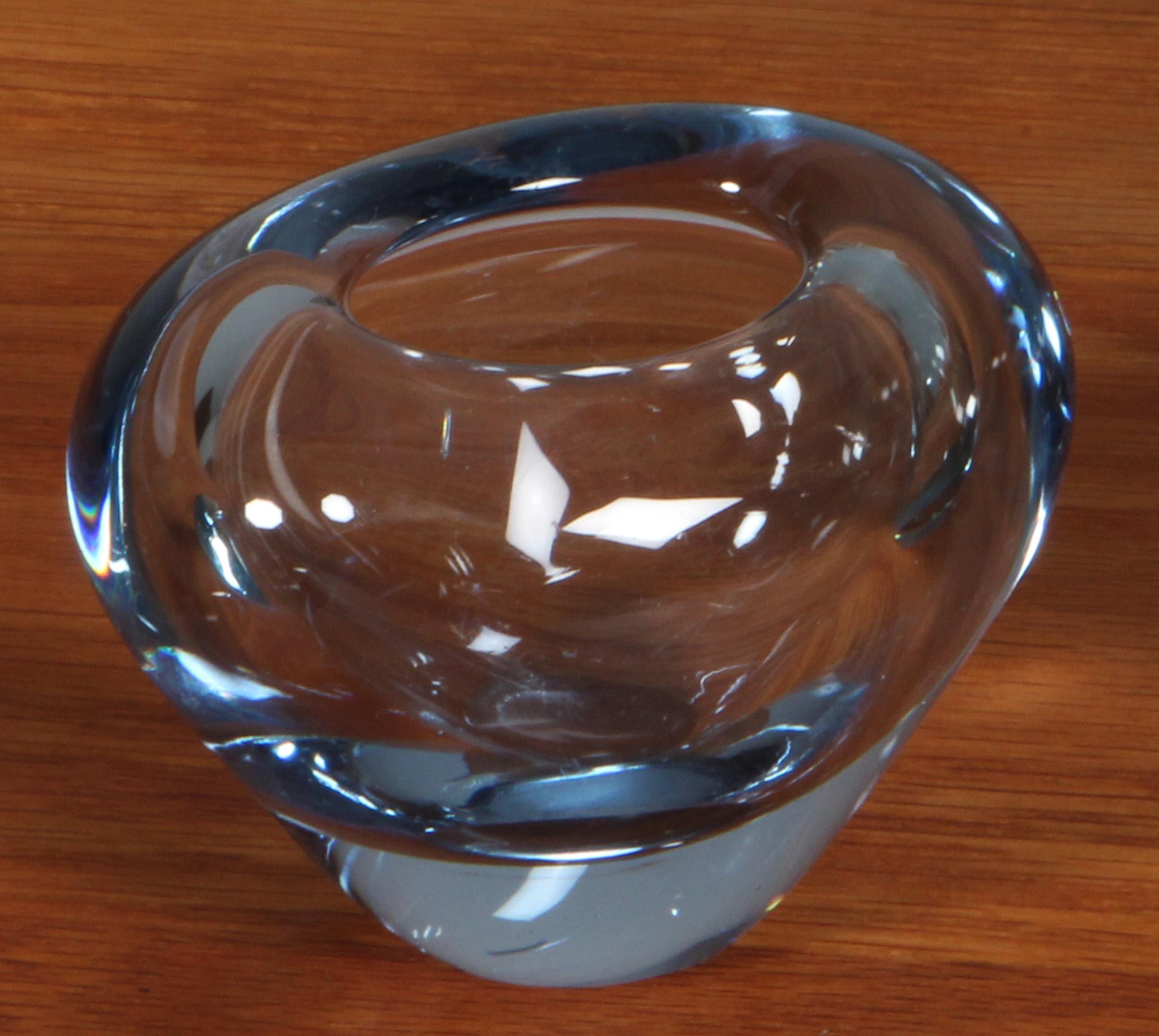 Danois Trois bols Holmegaard, verre, années 1960 en vente