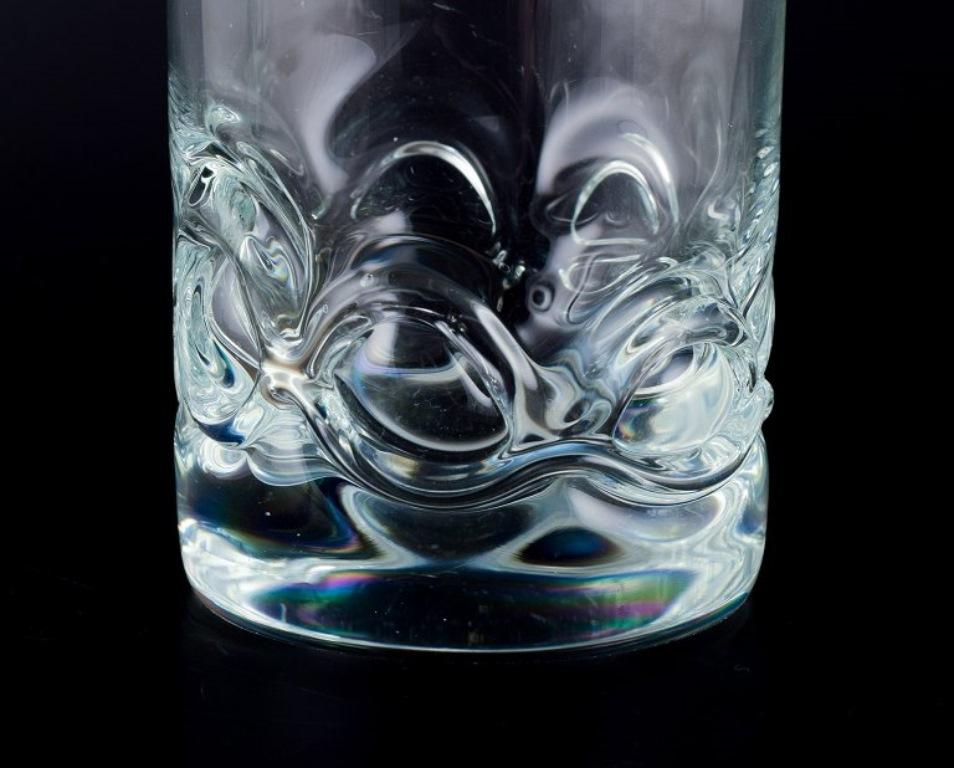 Holmegaard, dos vasos de whisky en vidrio artístico transparente. en Excelente estado para la venta en Copenhagen, DK