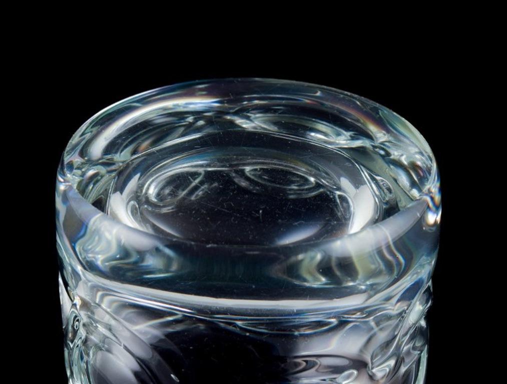 Holmegaard, dos vasos de whisky en vidrio artístico transparente. Vidrio en venta