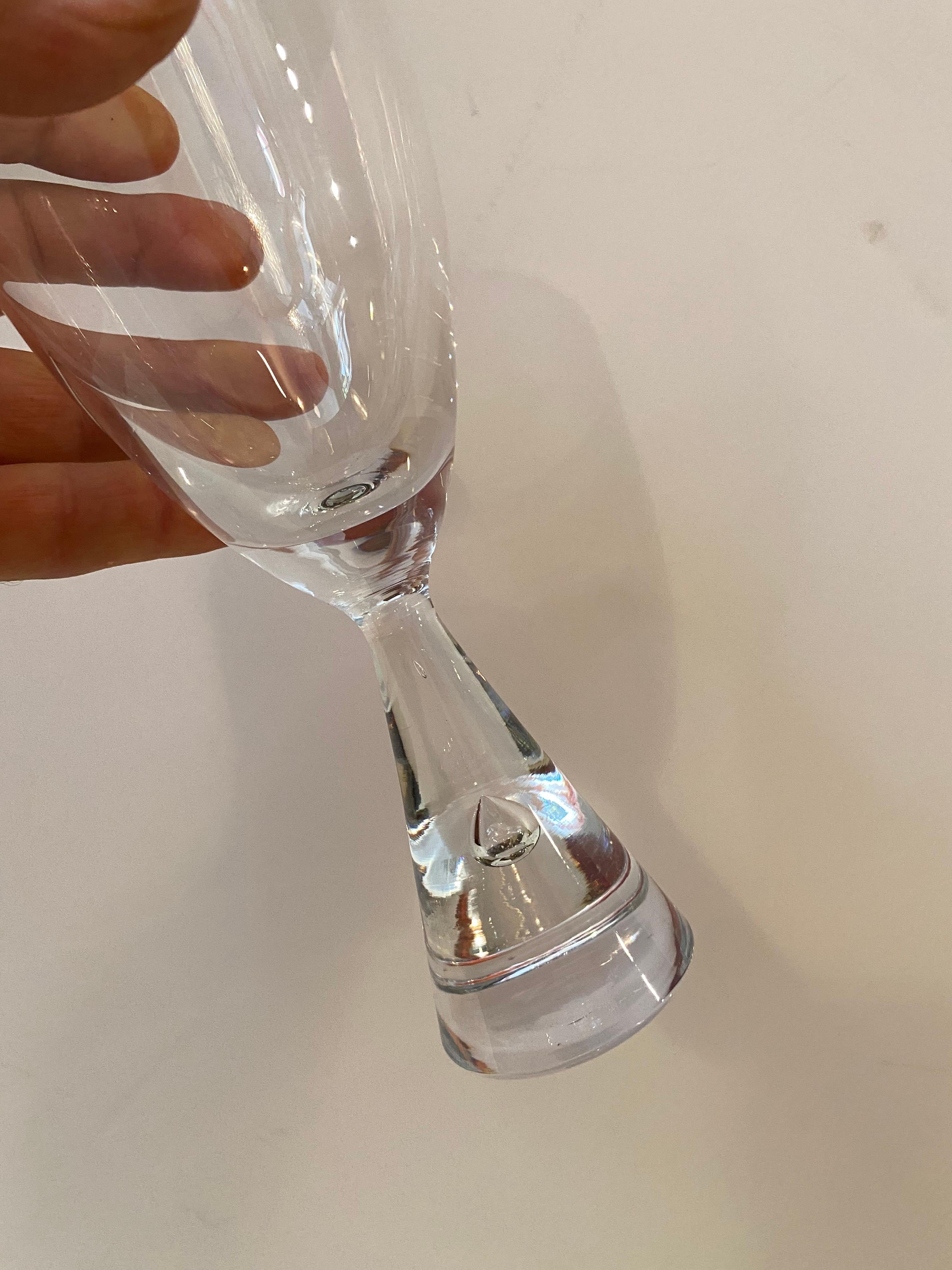 Swedish Holmegaard Water Glasses/ Set of 6