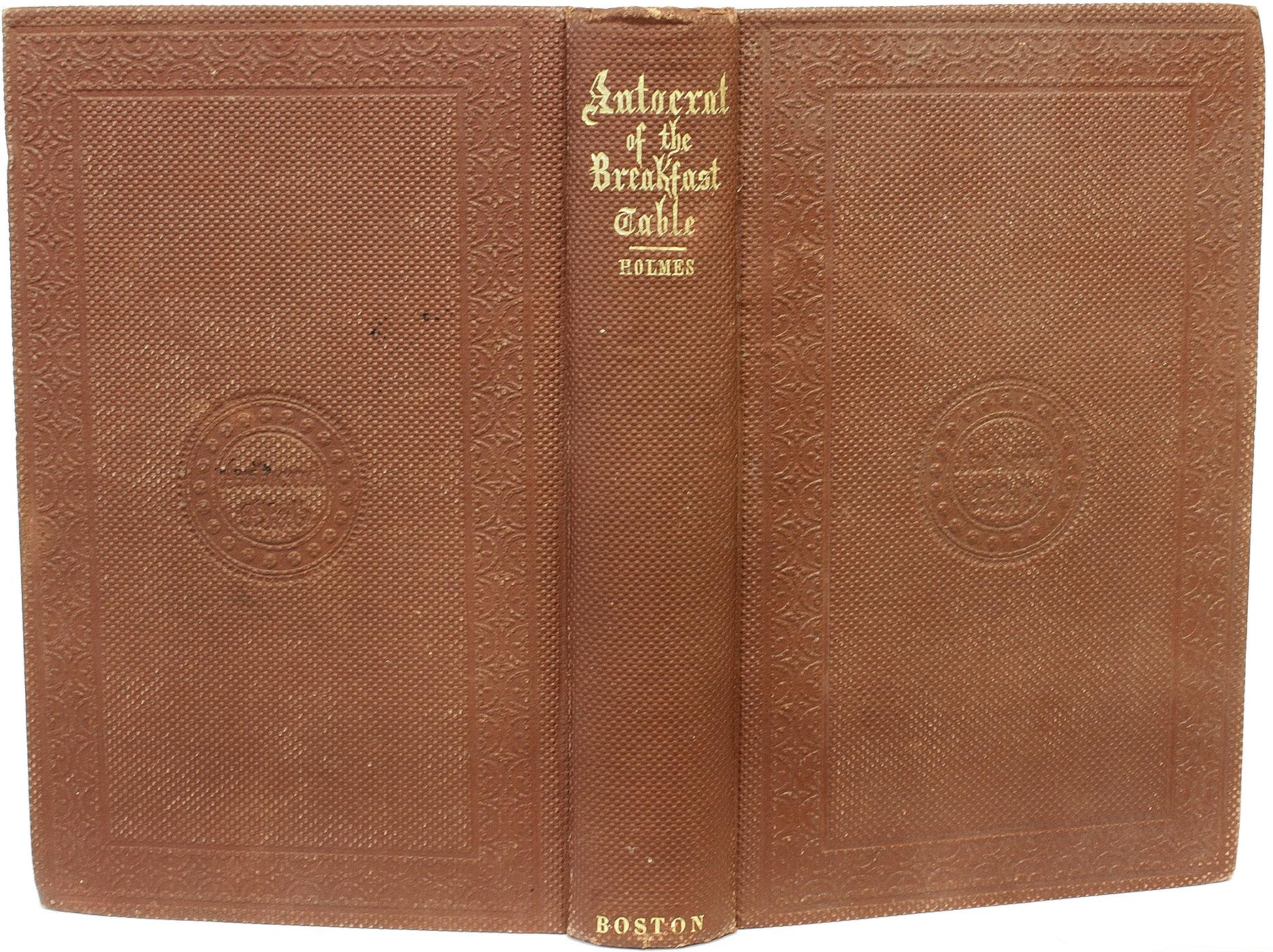 HOLMES. Autócrata de la mesa del desayuno. INSCRITO POR RICHARD HENRY DANA - 1858 Británico en venta