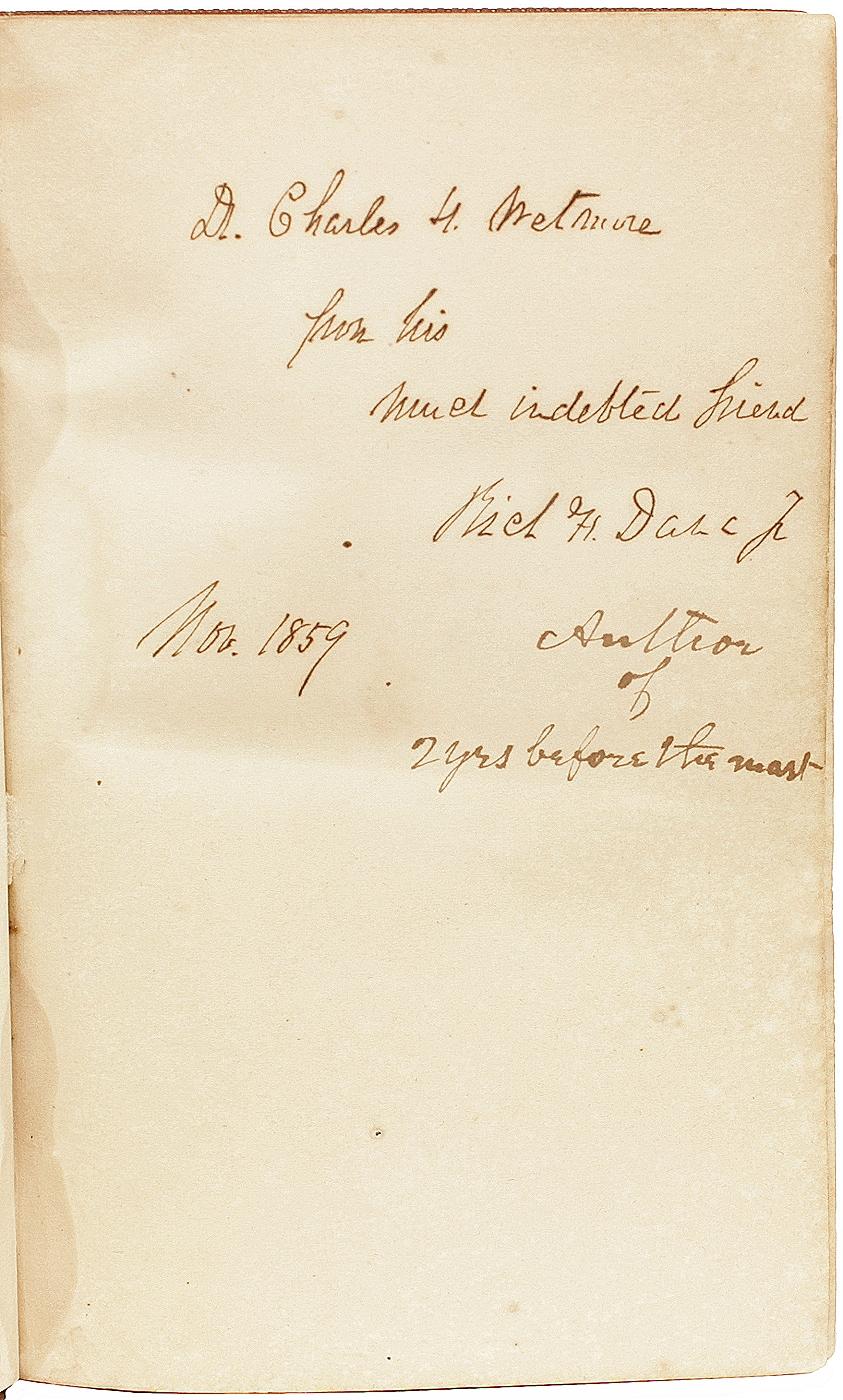 HOLMES. Autócrata de la mesa del desayuno. INSCRITO POR RICHARD HENRY DANA - 1858 en Bueno estado para la venta en Hillsborough, NJ