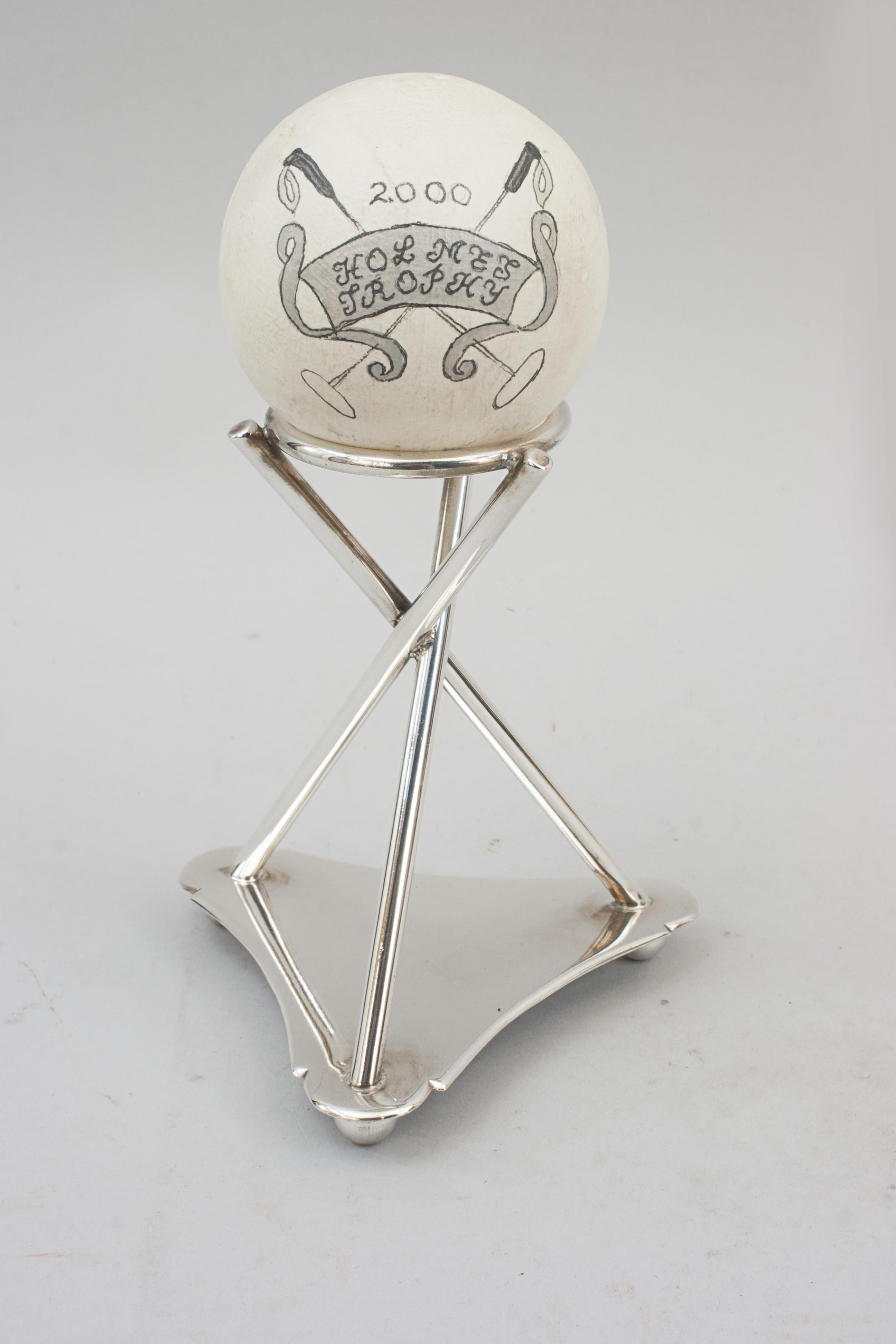 Silver Plate Holmes Polo Trophy For Sale