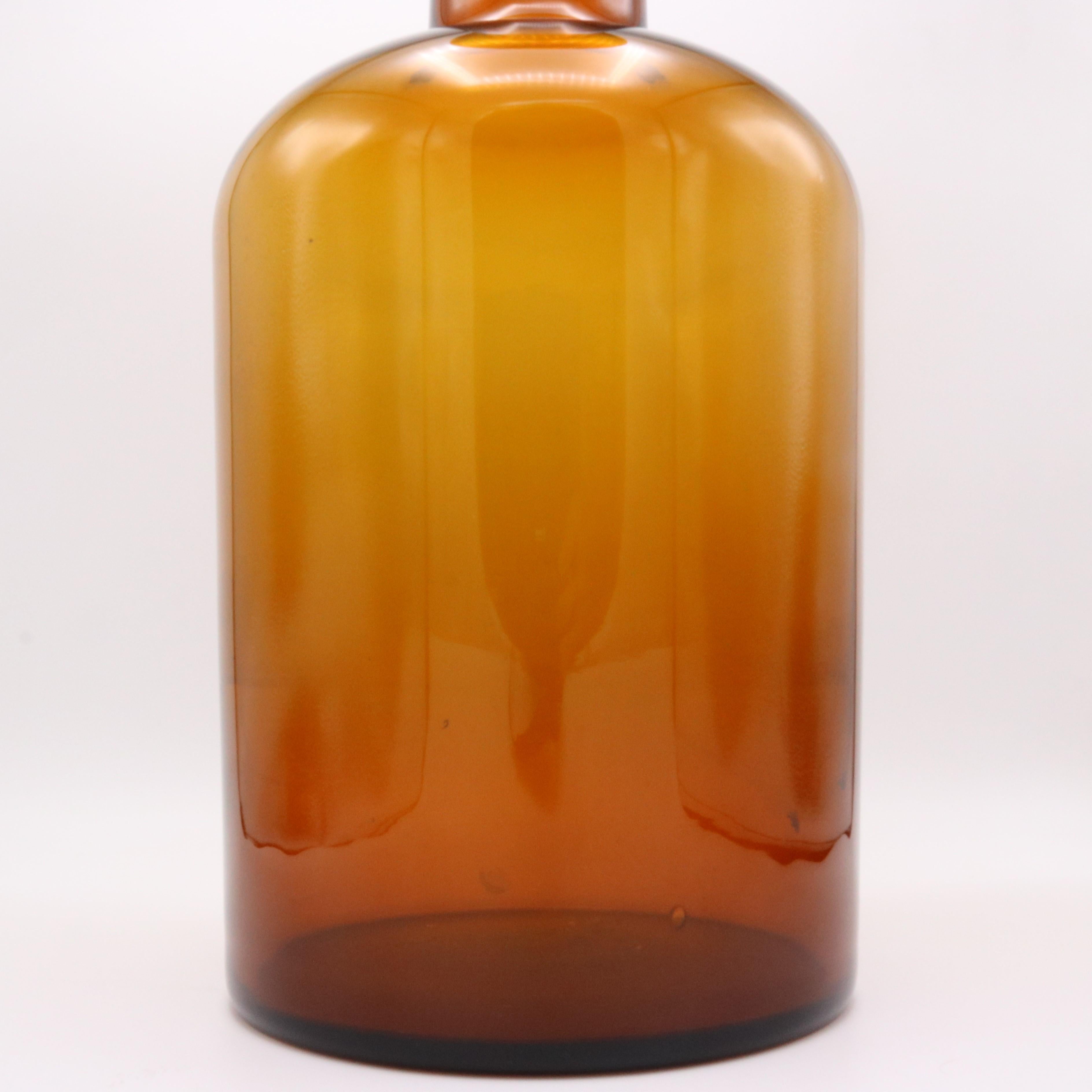 Vase en verre Gulvasa d'Otto Bauer pour Holmgaard, Suède, circa 1950 Excellent état - En vente à New York, NY