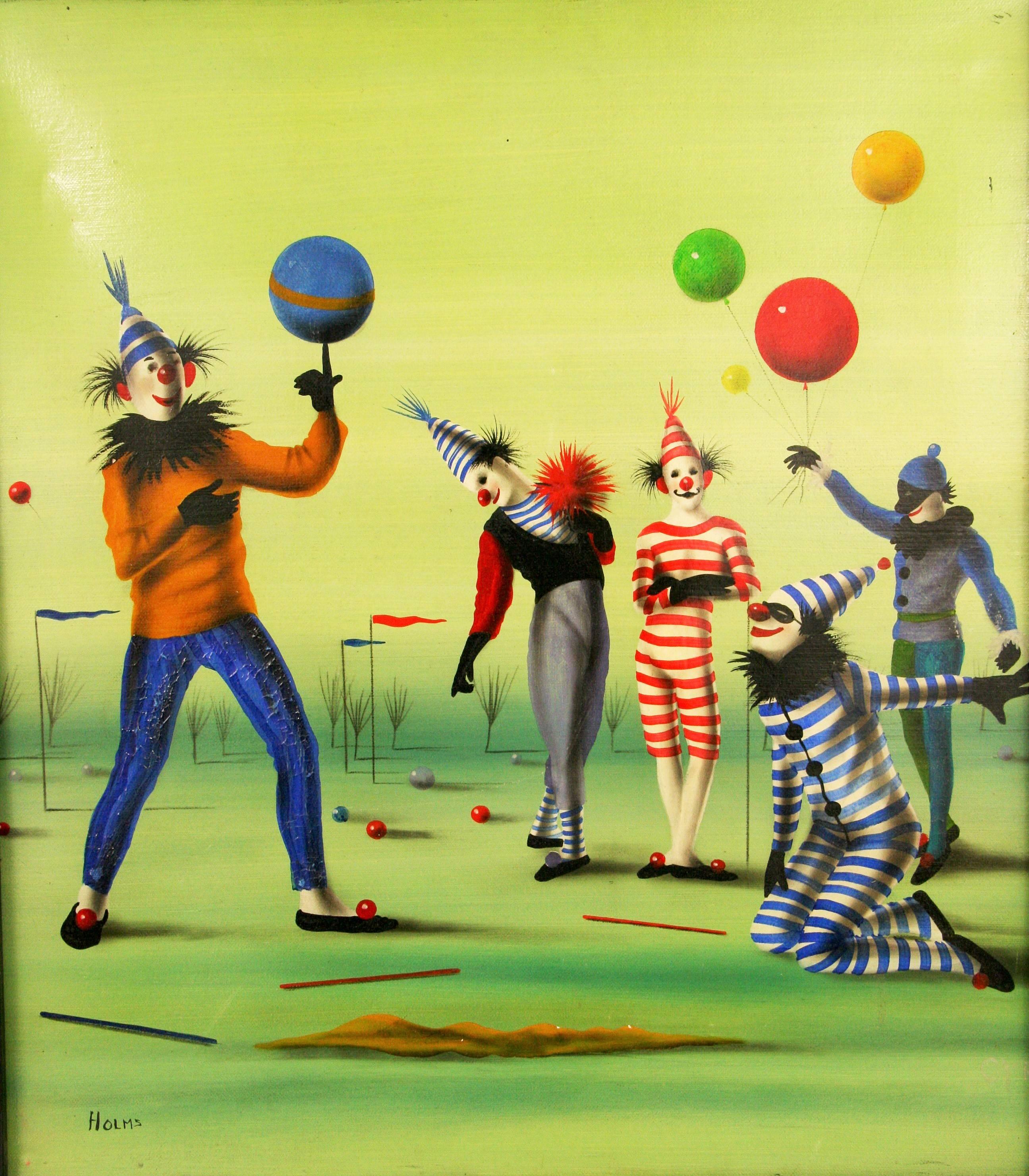 Clown del circo surreale - Painting di Holms