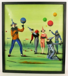 Clown del circo surreale
