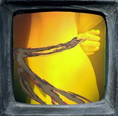 Holographie-Wandskulptur,  Moderne, industrielle Kunst  - "Geprüftes Leben 2"