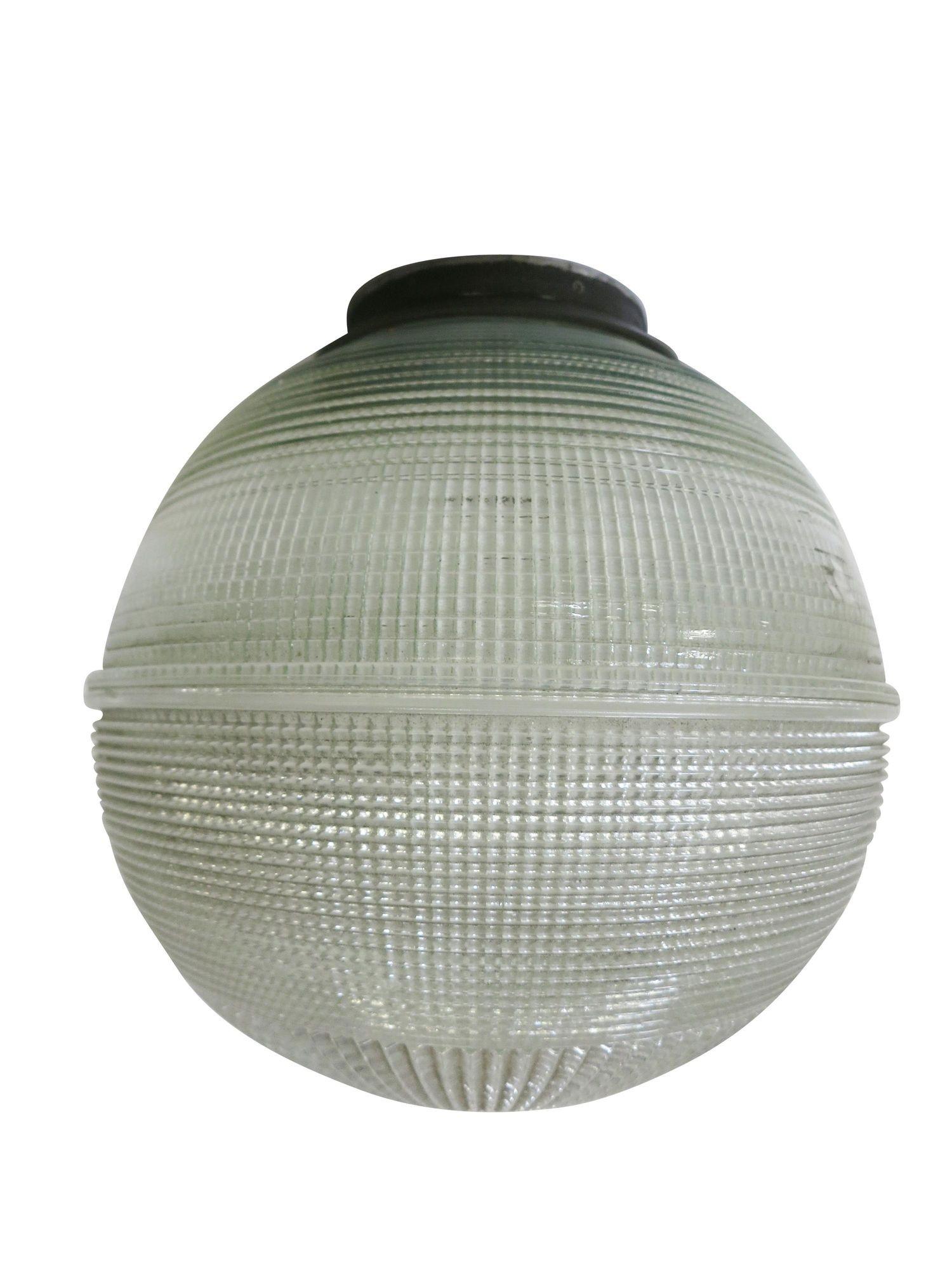 Holophane Ball Ceiling Glass Globe Pendant 3