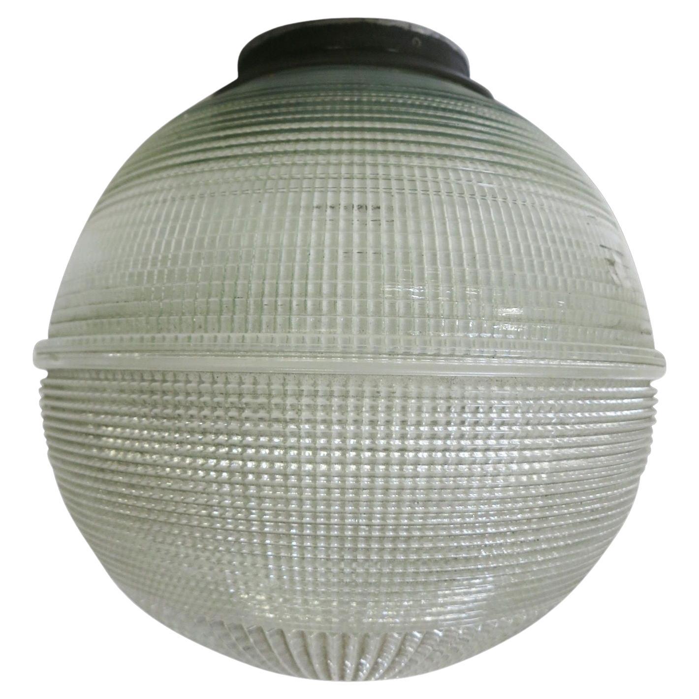 Holophane Ball Ceiling Glass Globe Pendant