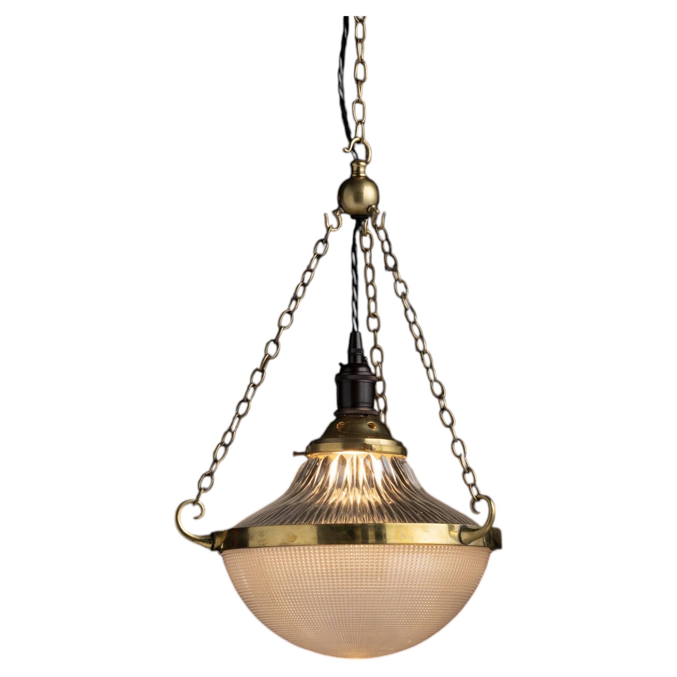 Holophane 'Blondel Stiletto' Pendant, England 1920 For Sale