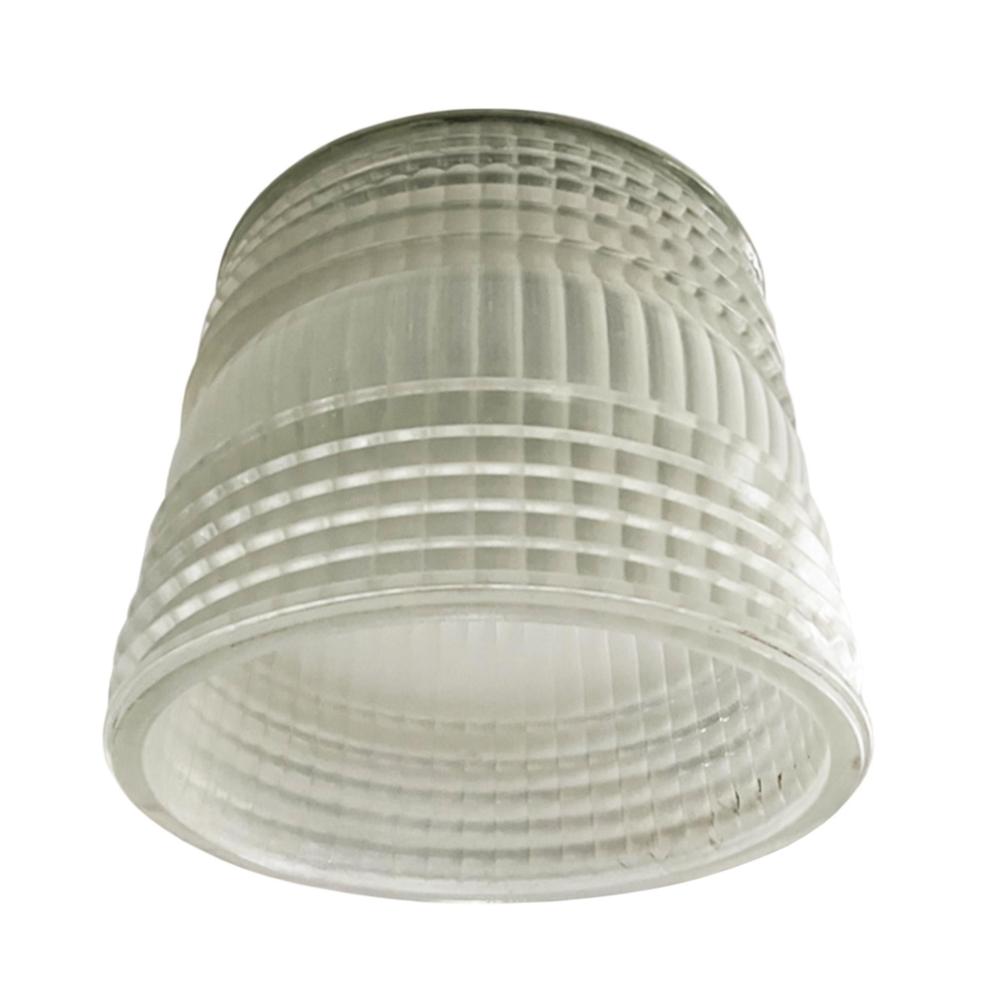 Mid-Century Modern Holophane Ceiling Lights, 3 Available