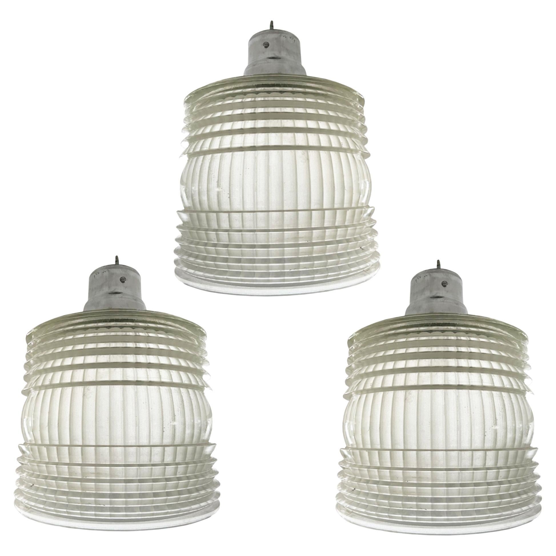 Holophane Ceiling Lights, 3 Available