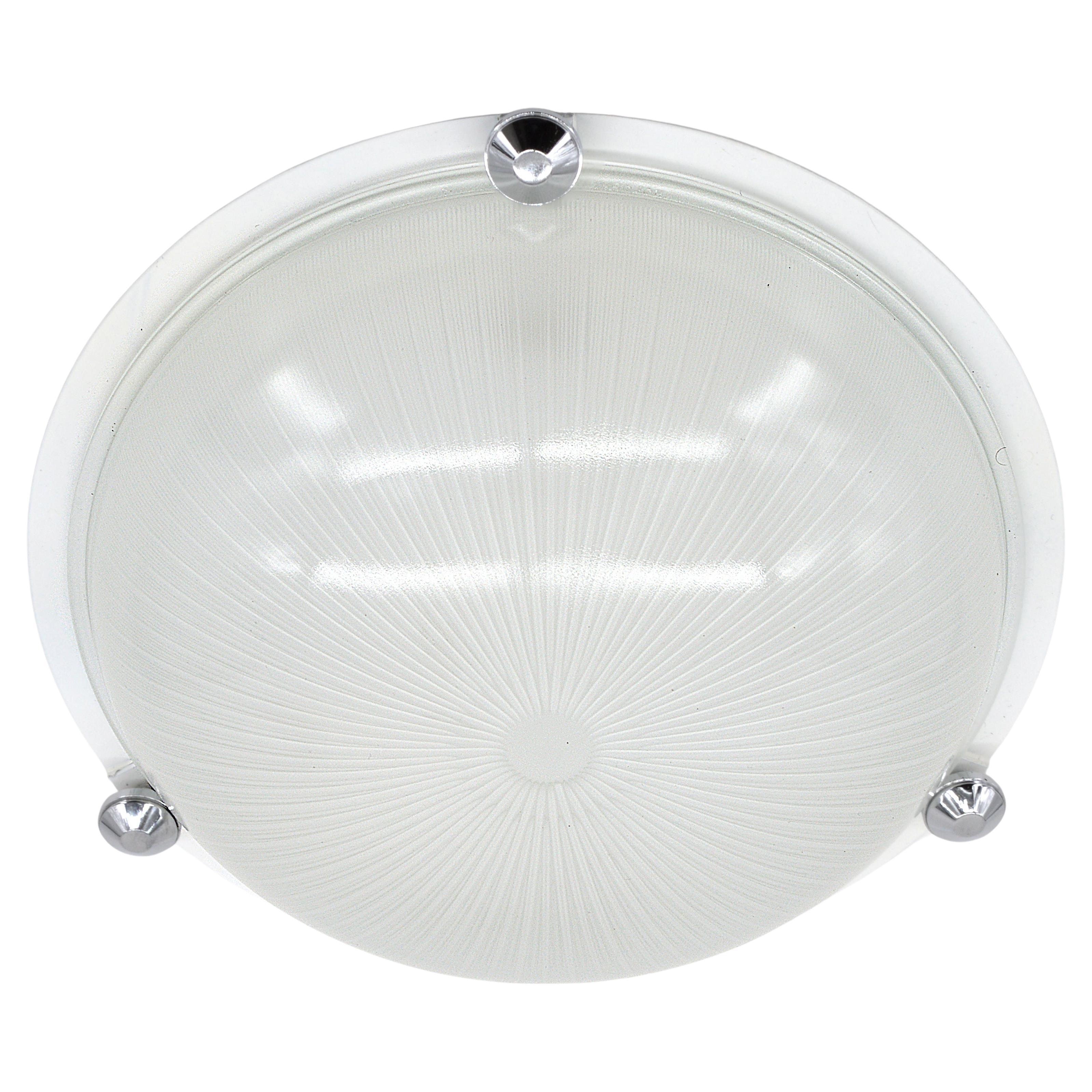 Holophane French Art Deco Flush Mount, 1930s