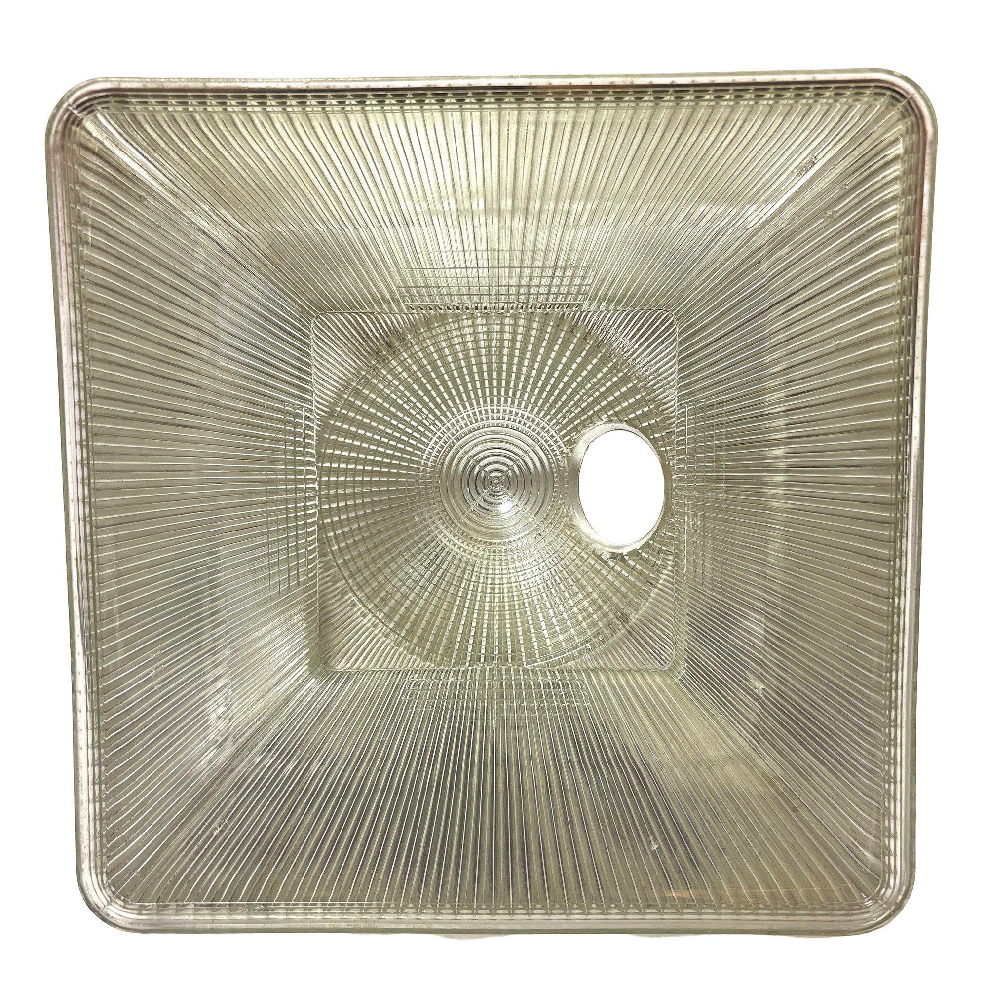 Paralume per pendente da soffitto in vetro Holophane in vendita 1