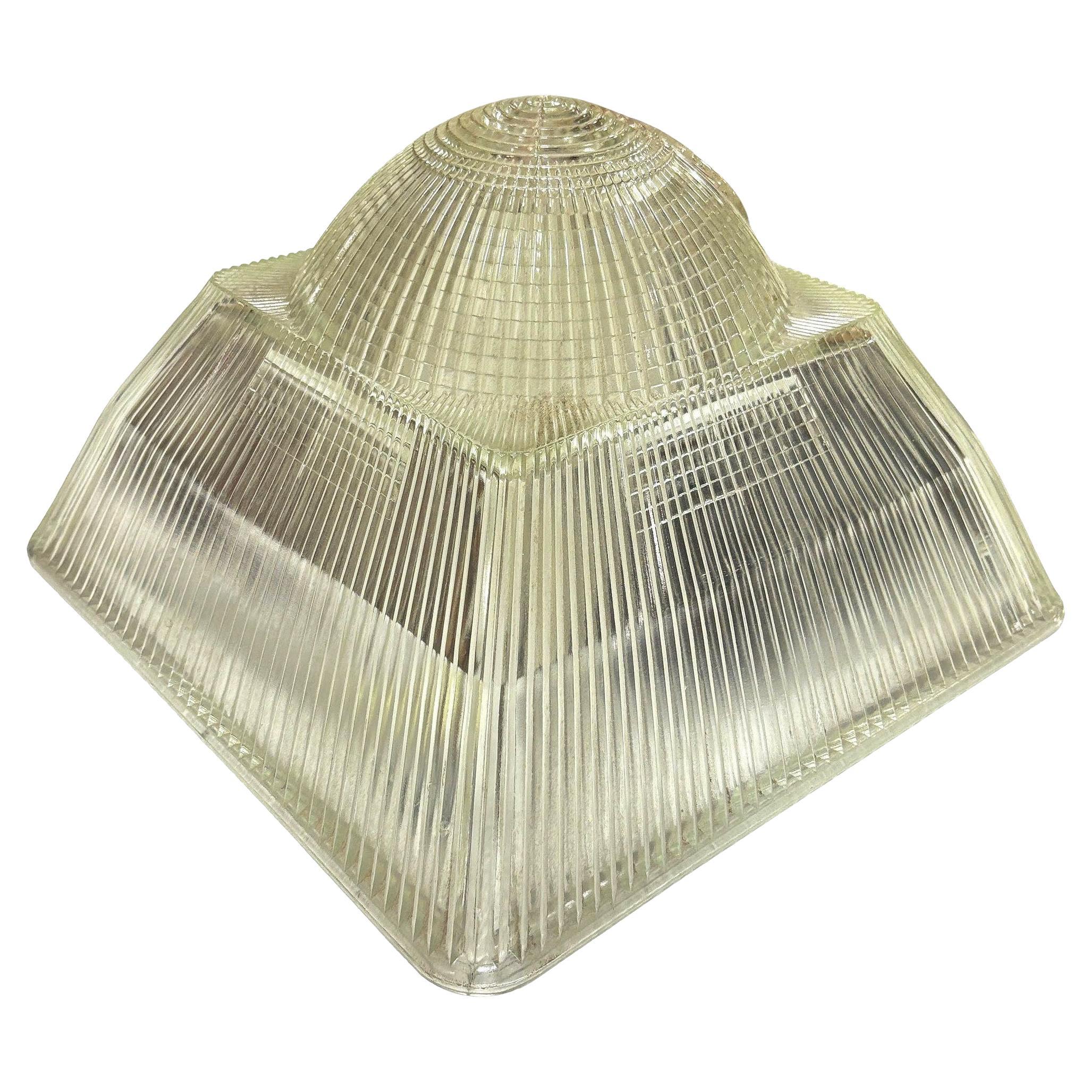 Paralume per pendente da soffitto in vetro Holophane