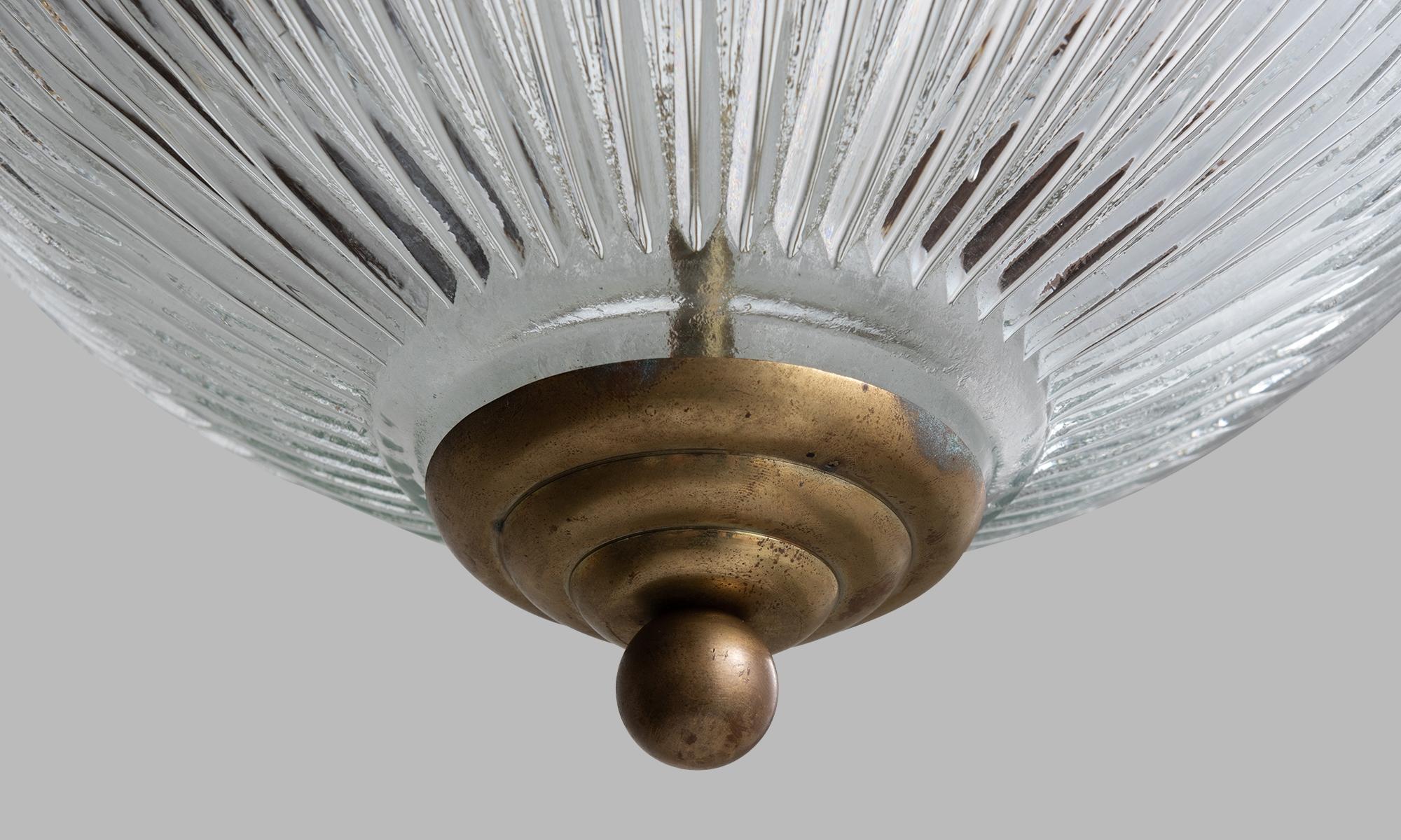 Holophane Globe Pendants, England, 20th Century In Good Condition In Culver City, CA